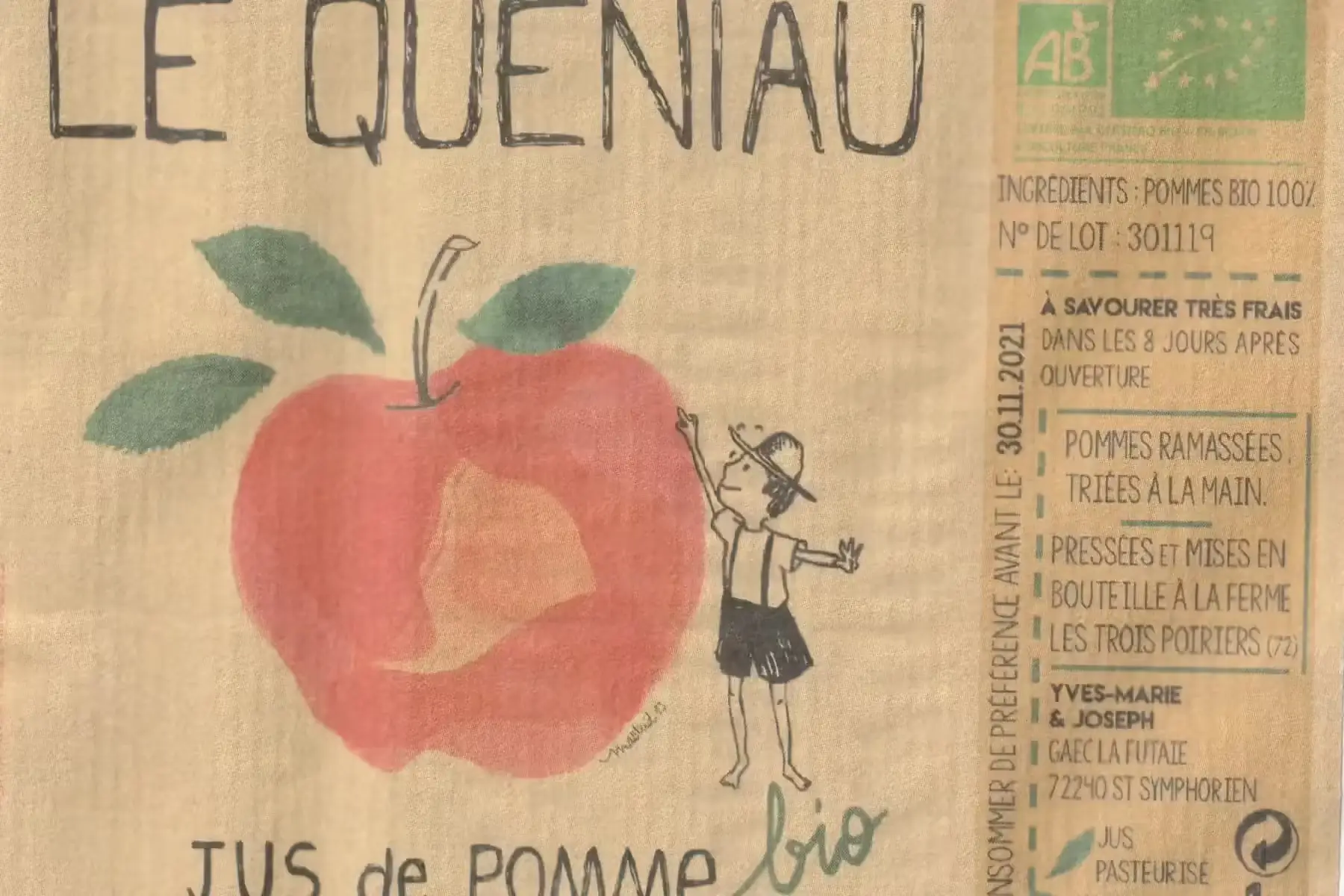jus de pommes bio