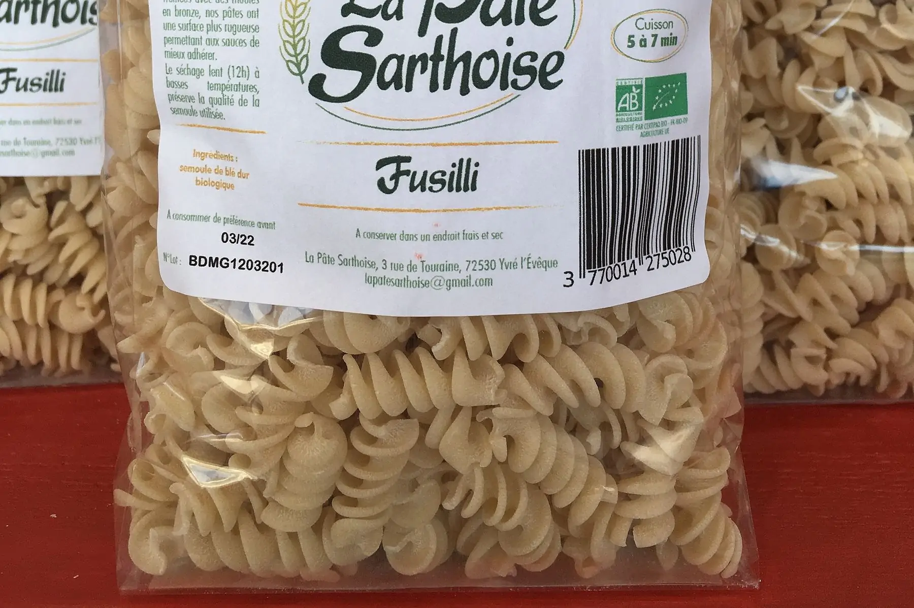fusilli blé dur blanc 500g