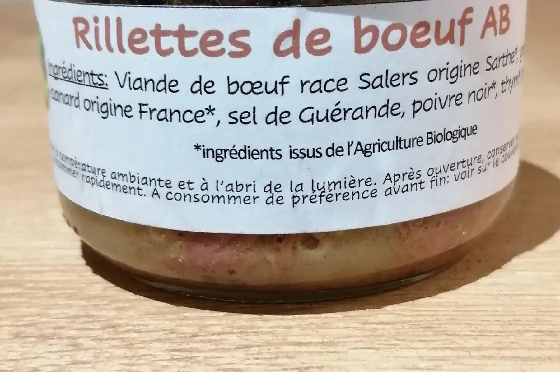 rillettes de boeuf nature