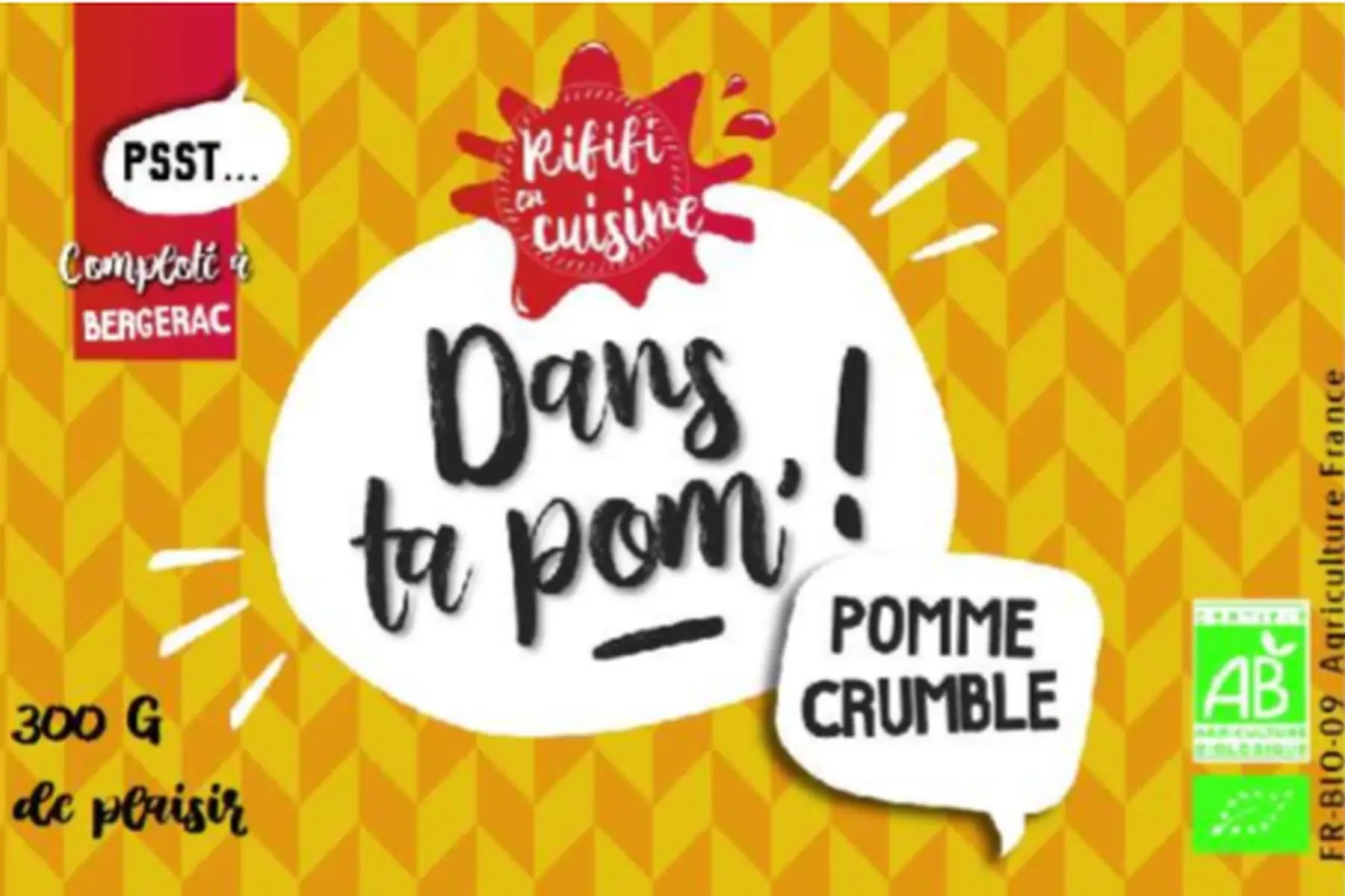 compote pomme crumble bio