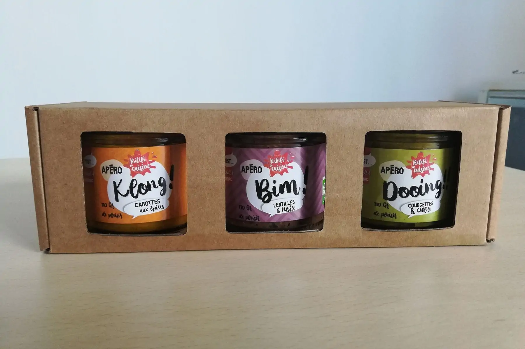 coffret 3 tartinades bio