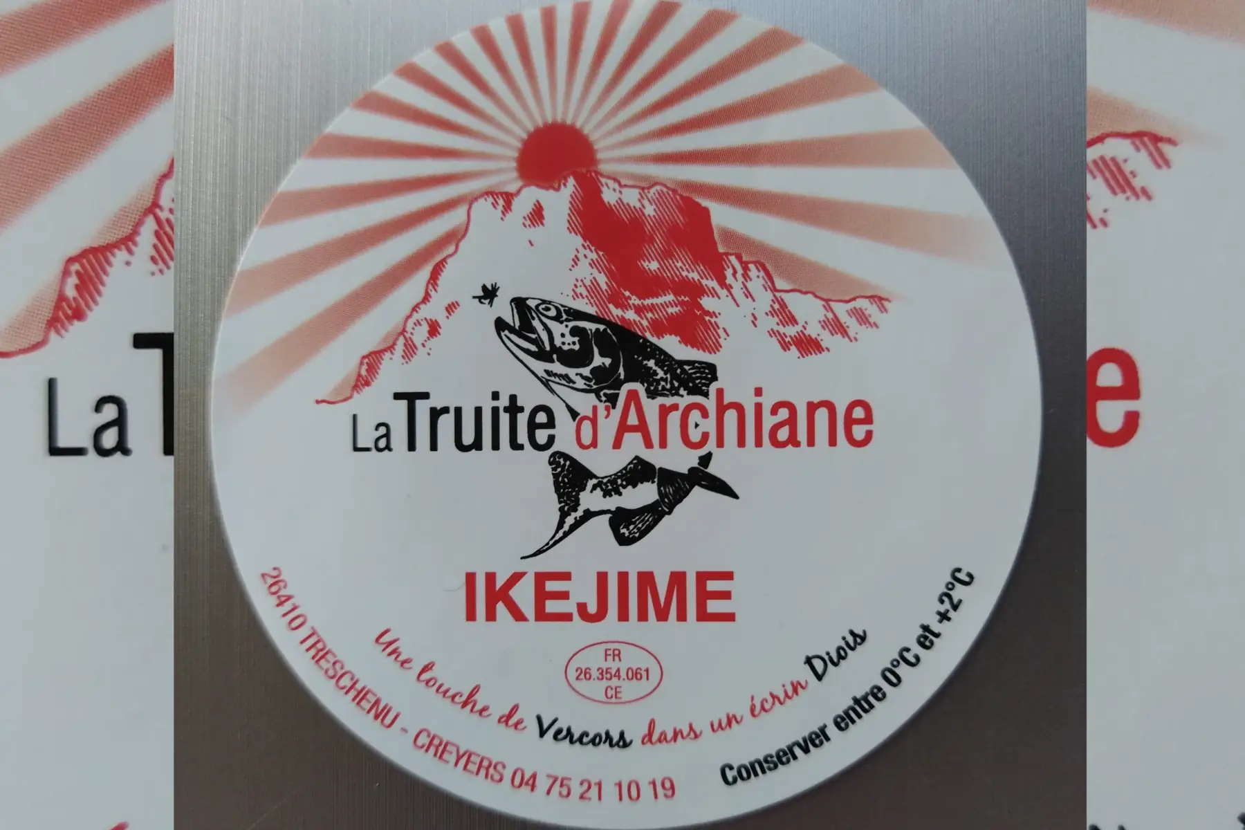 grosse truite arc en ciel (3-4 pers.) abattage ikejime