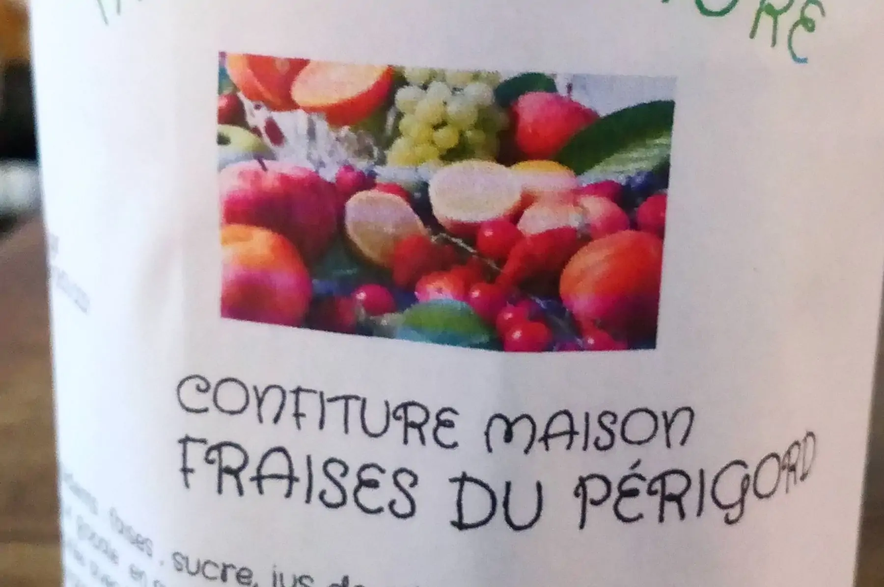 confiture fraises du périgord