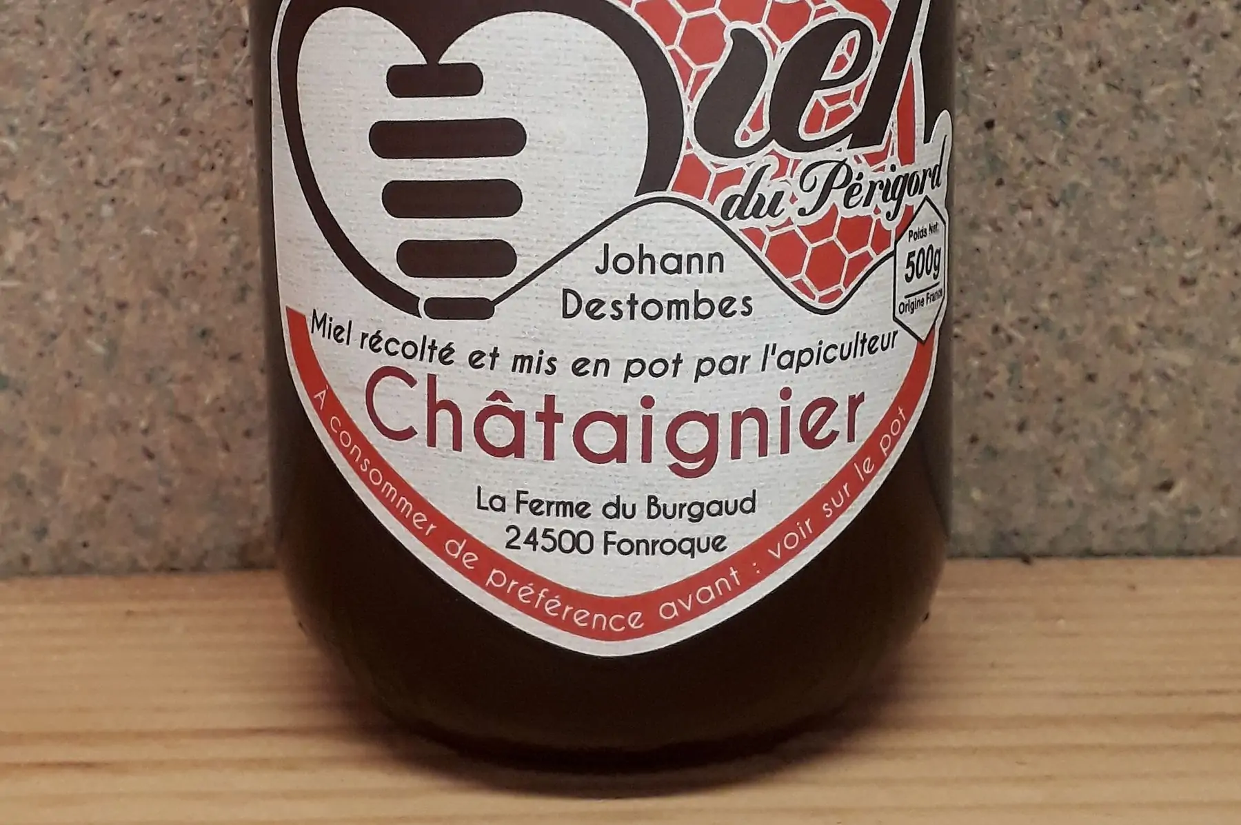 miel de châtaignier 500gr