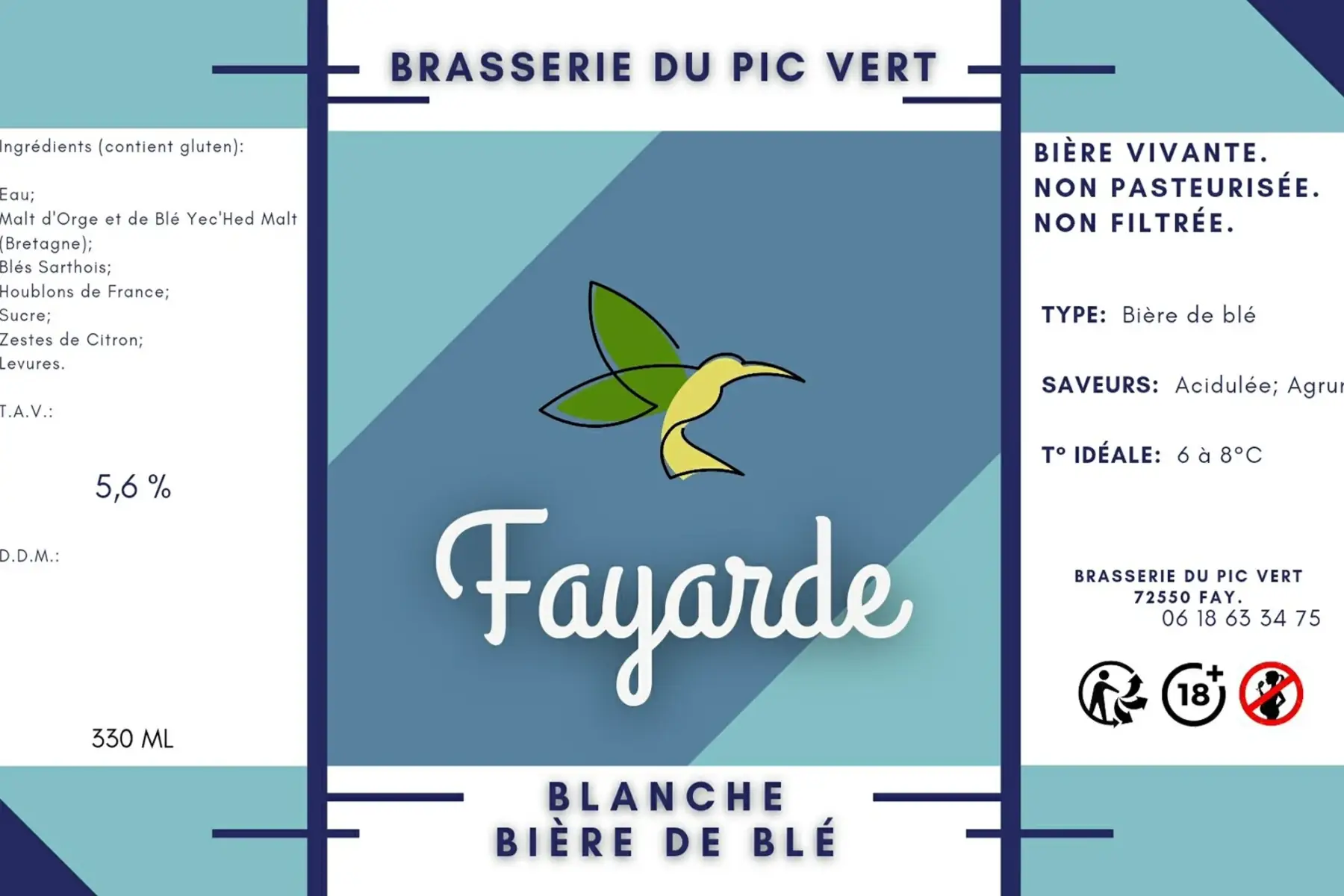 fayarde blanche bière de blé