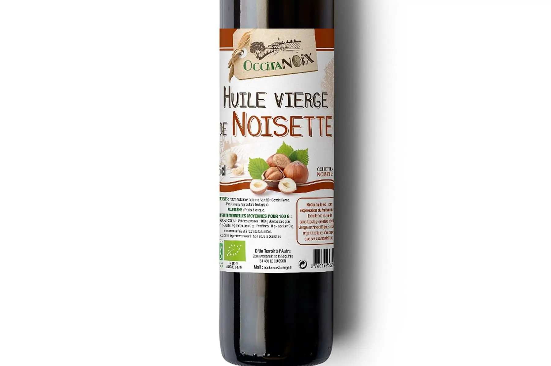huile vierge de noisette