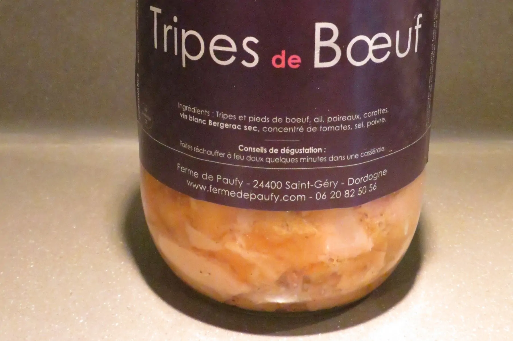 tripes de boeuf