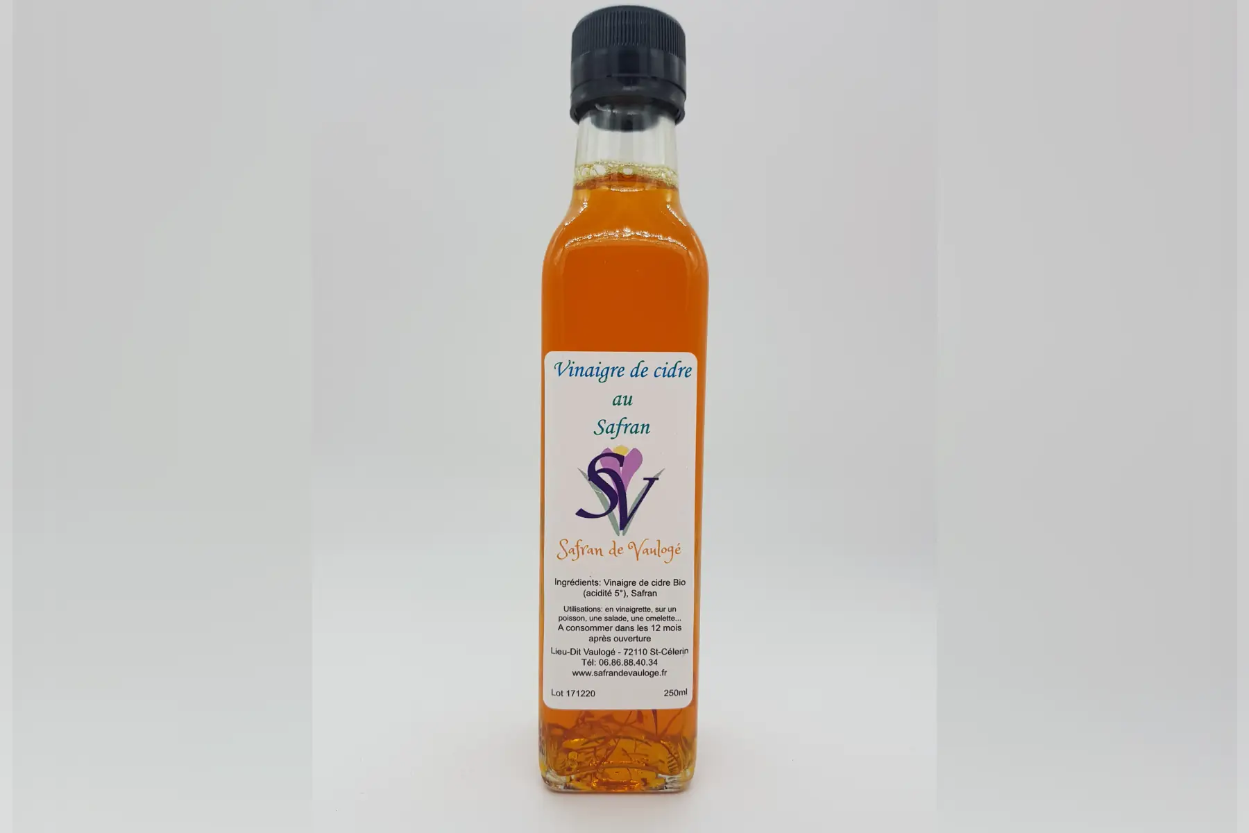 vinaigre de cidre au safran