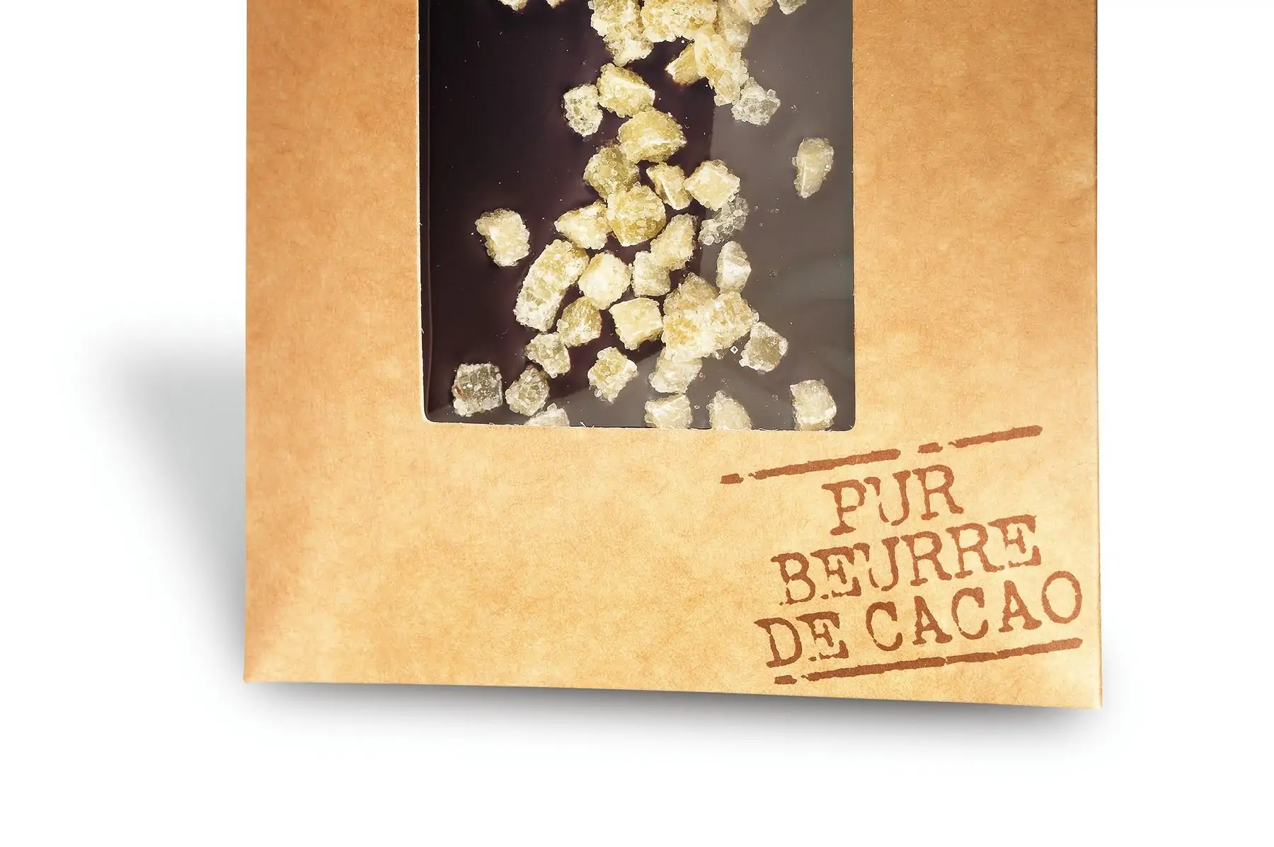 tablette chocolat noir bio origine st domingue avec gingembre confit 100g