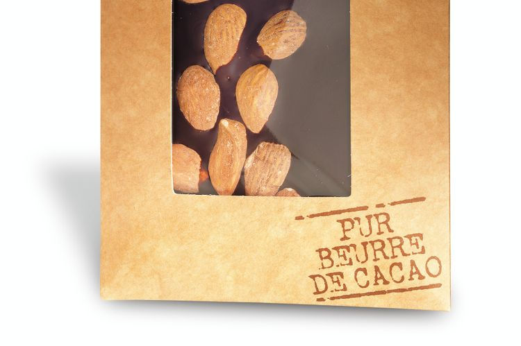 tablette chocolat noir origine st domingue 73 % avec amandes 100g