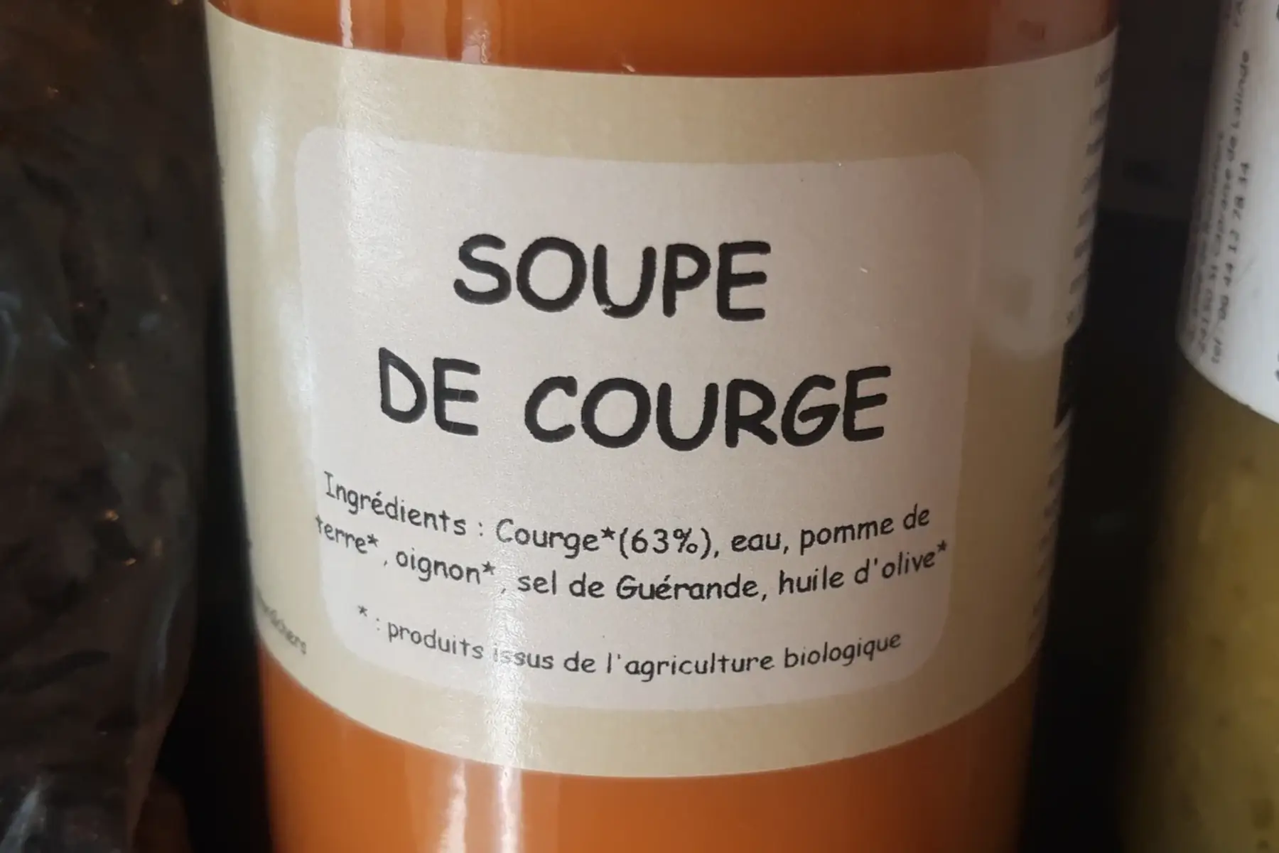 soupe de courges bio