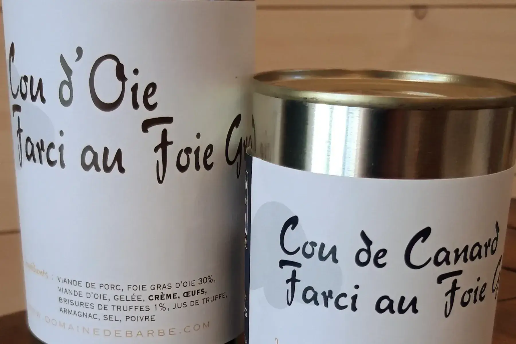 cou farci au foie gras