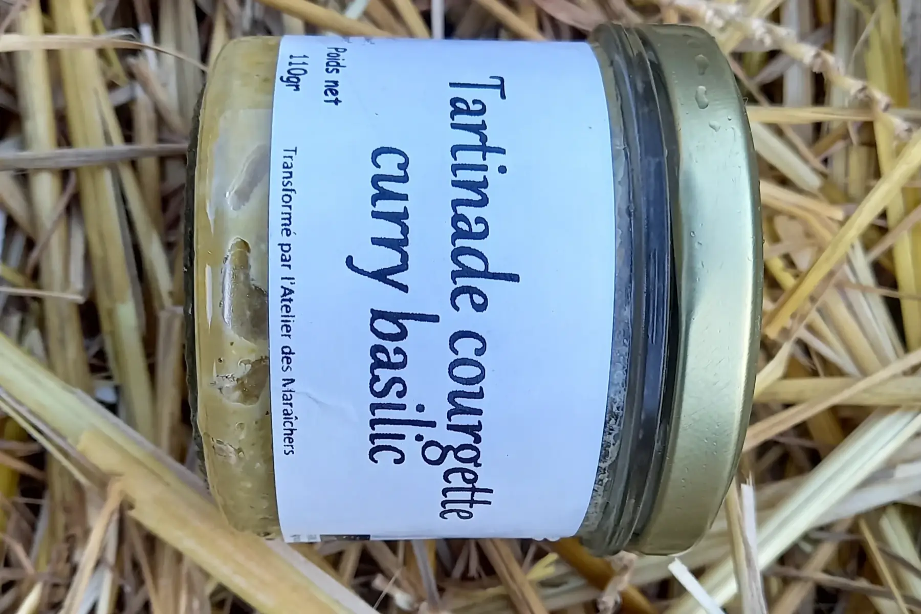 tartinade courgettes curry basilic