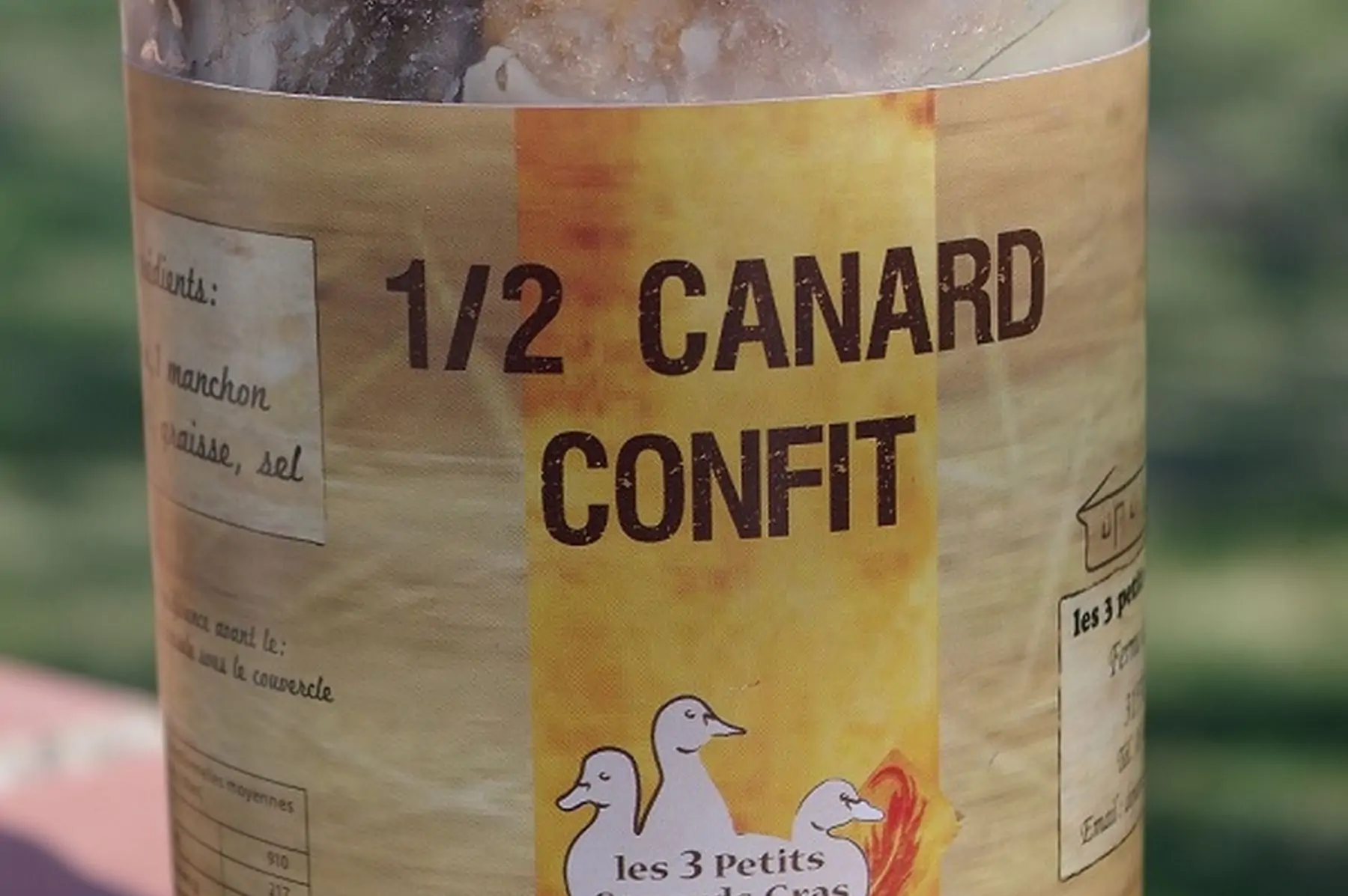 o/ bocal de 1/2 canard confit