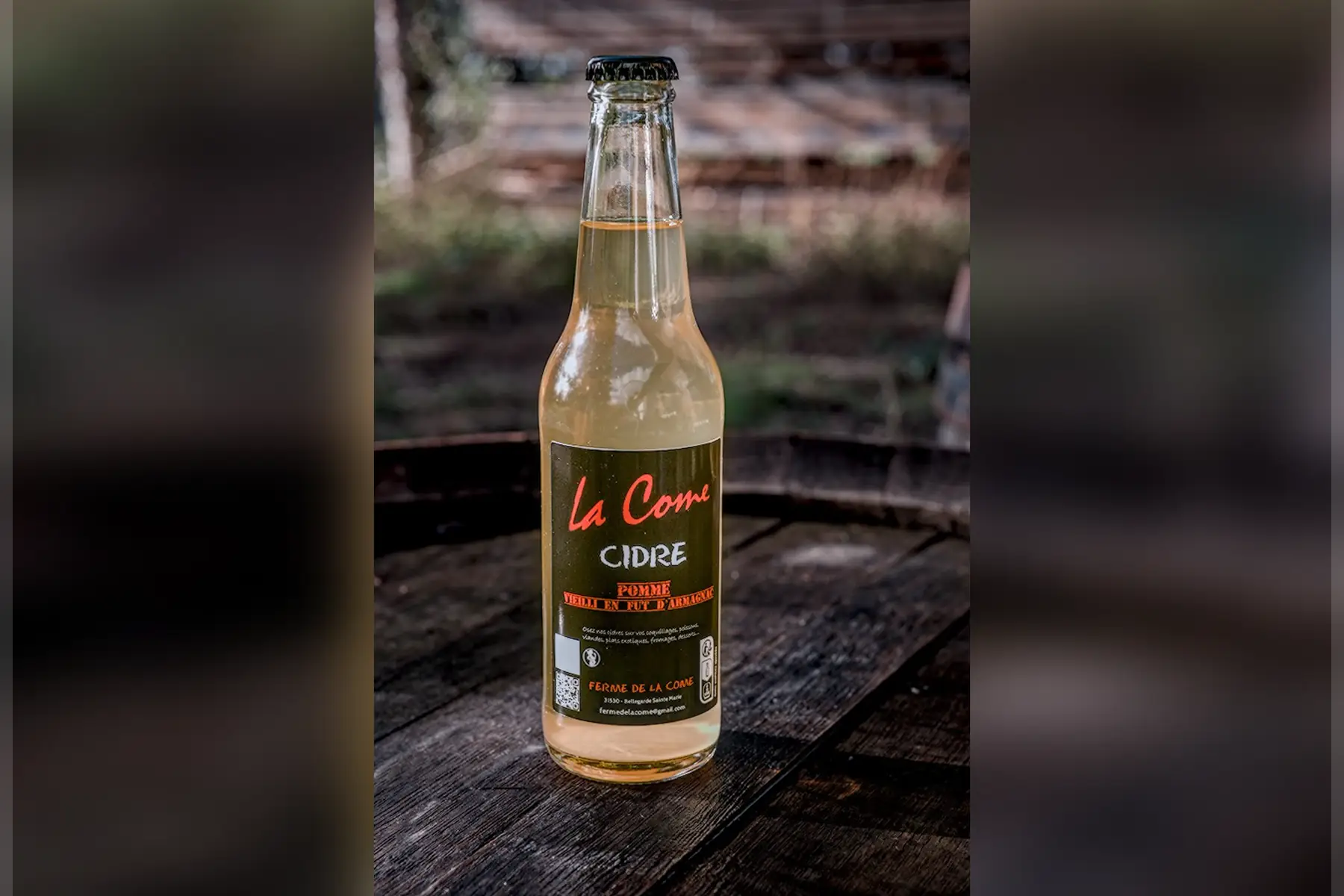 cidre pomme vieilli en fut d'armagnac 33cl