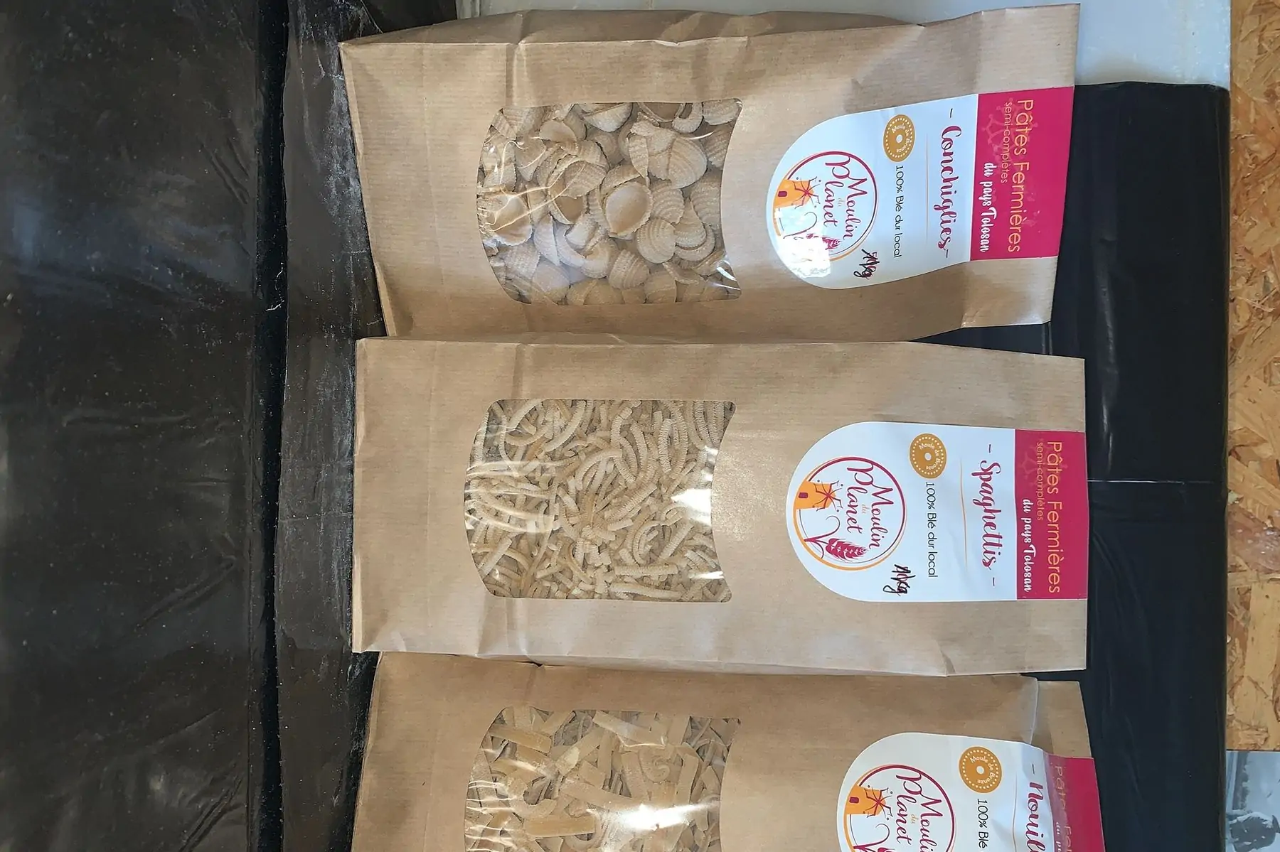 pâtes semi complètes formes épaisses