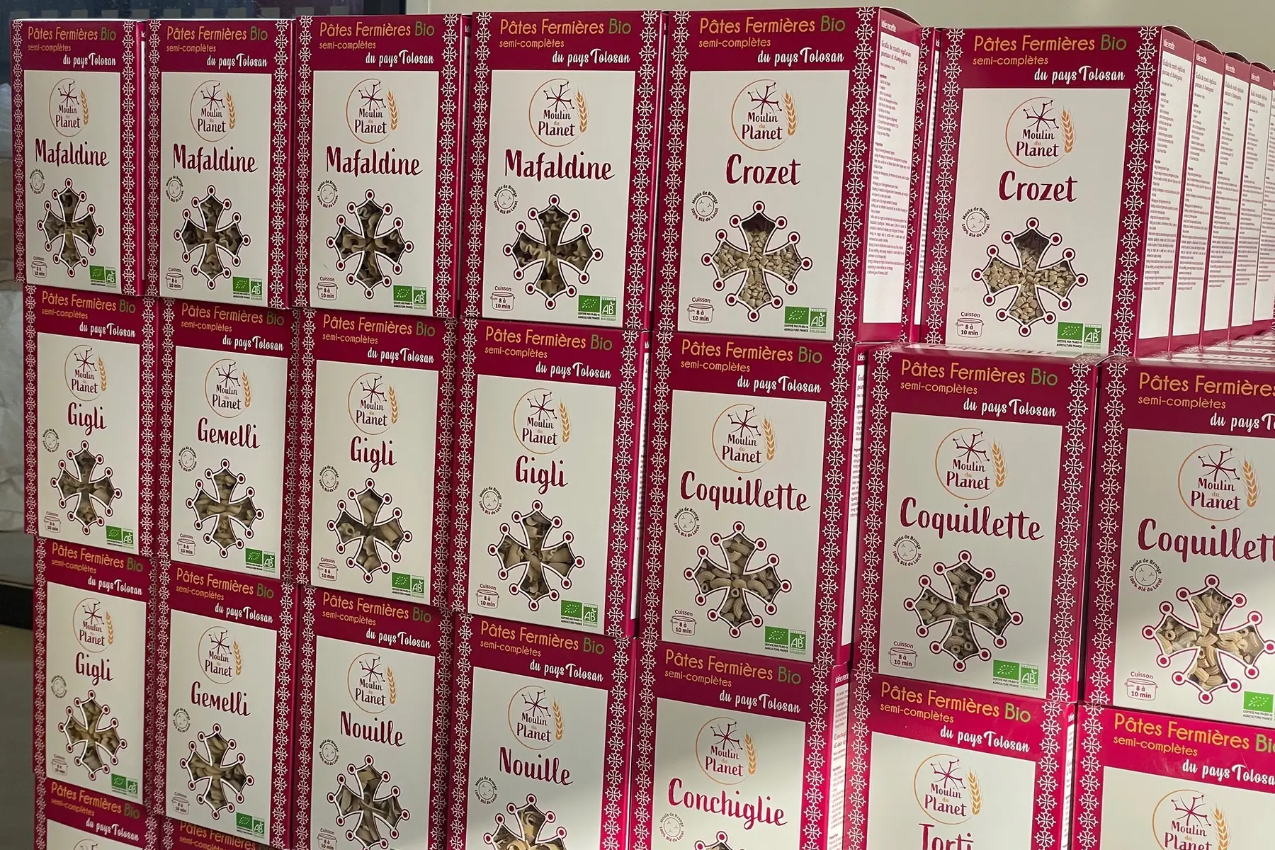 pâtes semi complete formes fines