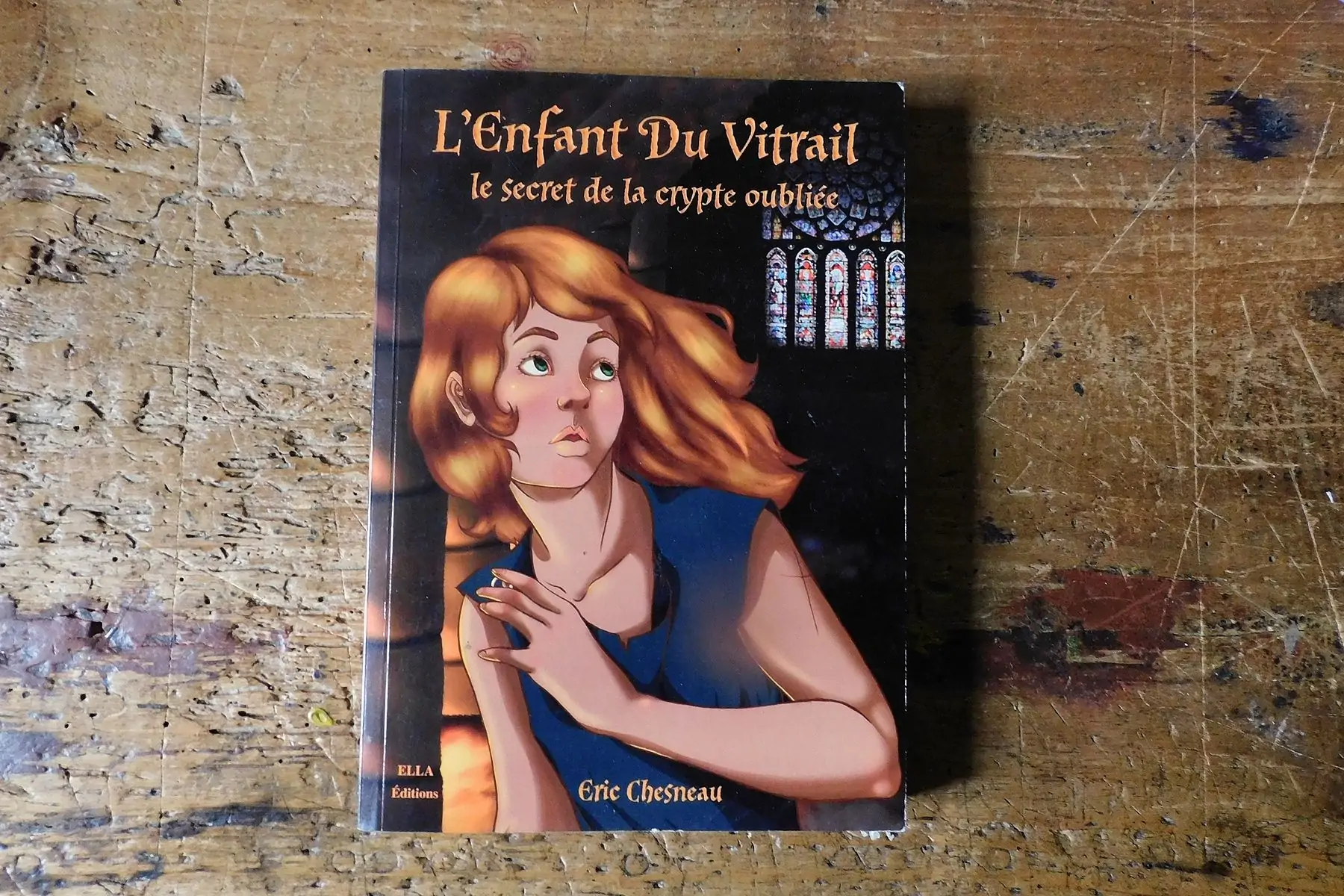 livre l'enfant du vitrail