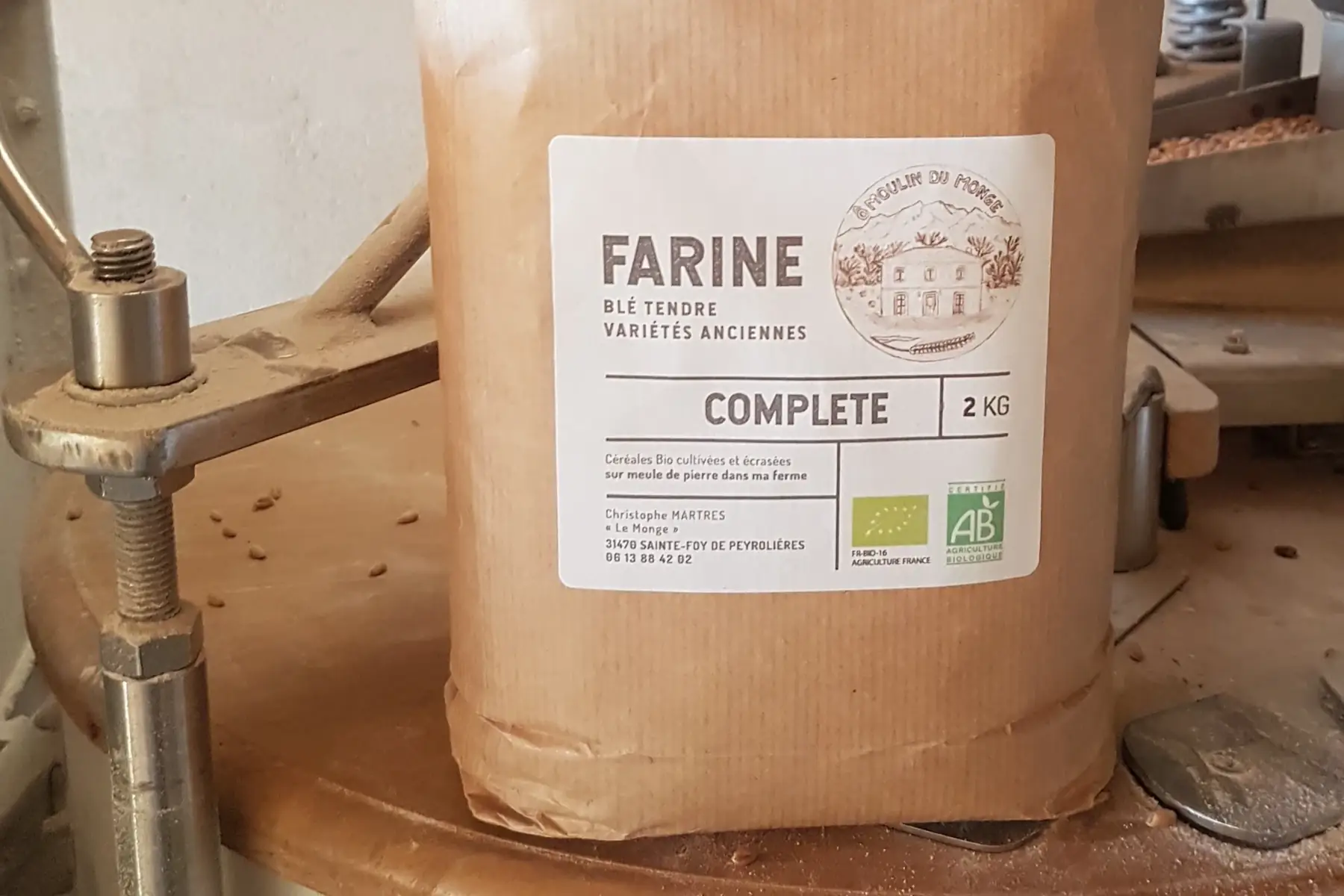farine blés anciens bio  complète (t110)