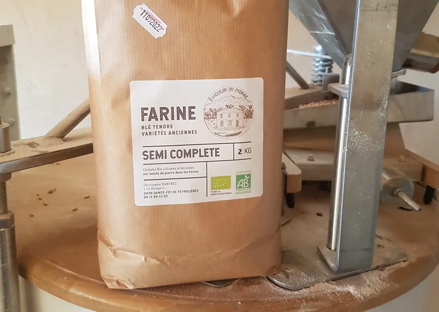 farine blés anciens bio semi complète (t80)