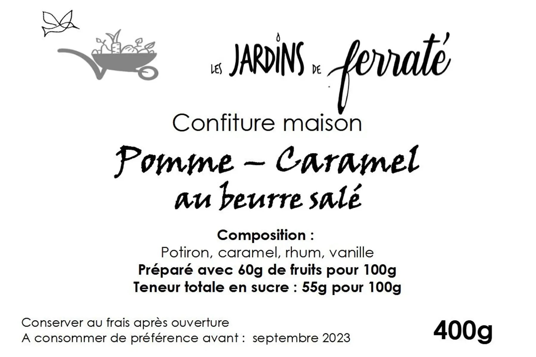 confiture pommes caramel au beurre salé