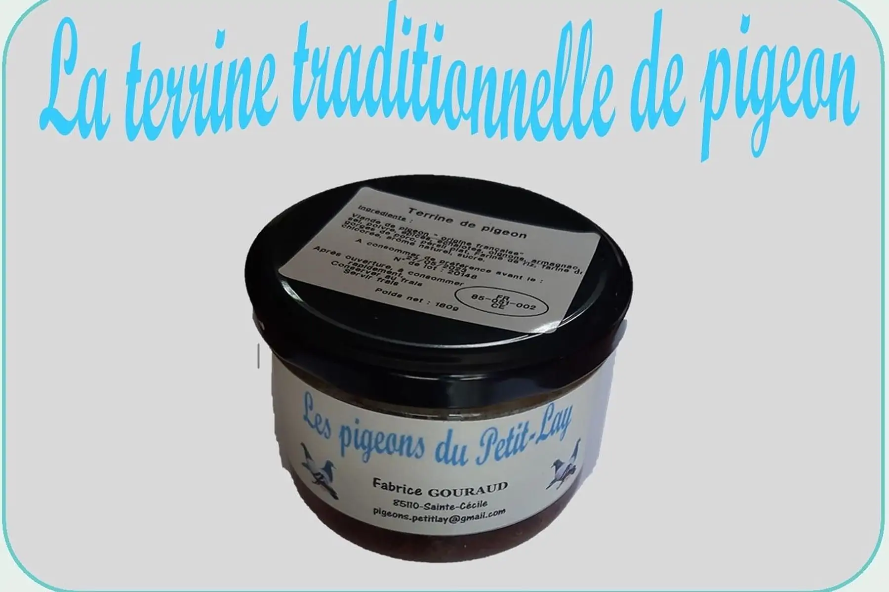 la terrine traditionnelle de pigeon