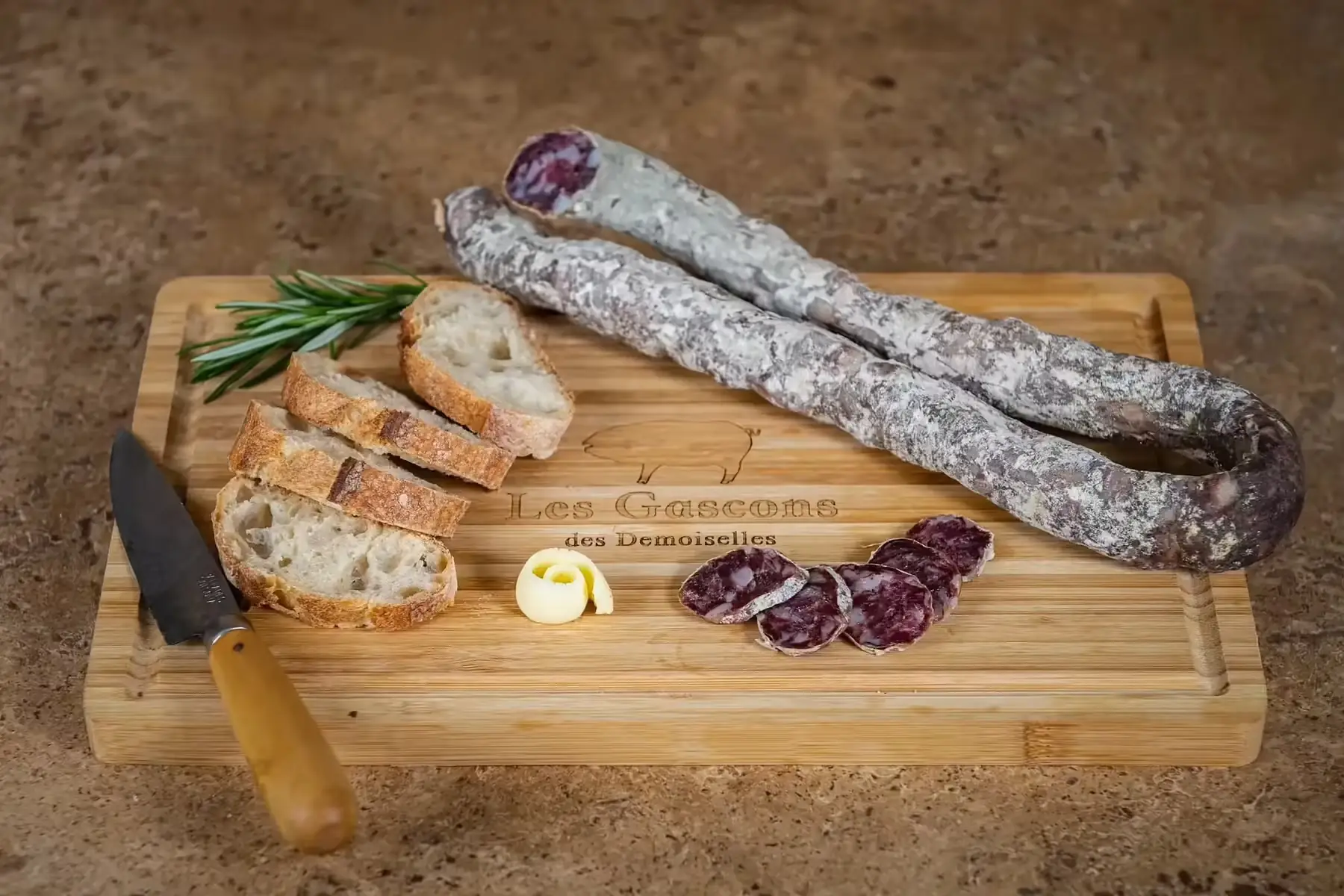 saucisse sèche de porc noir gascon