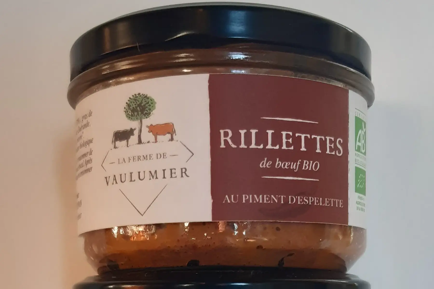 boeuf, rillettes ab au piment d'espelette