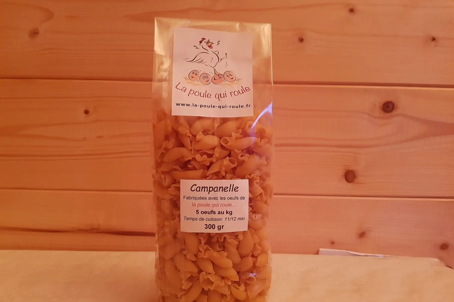 pâtes aux oeufs campanelle