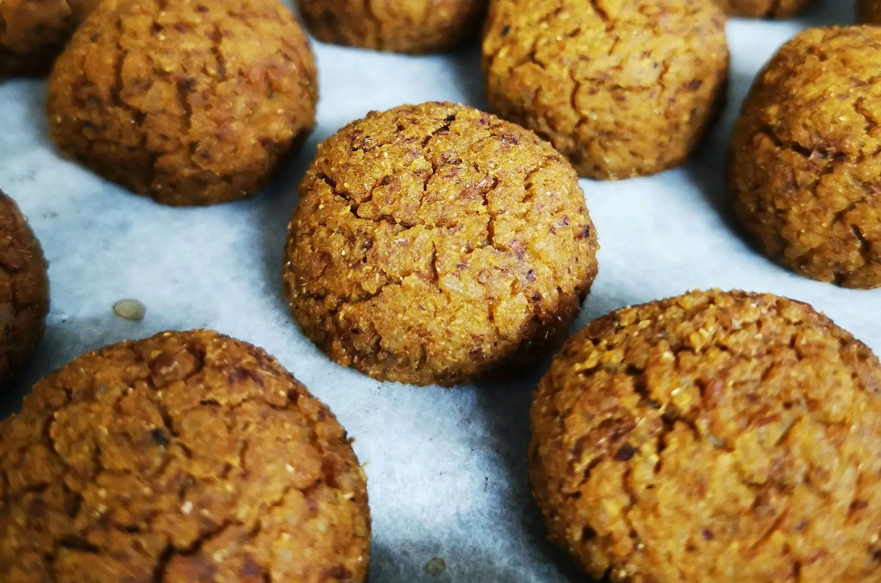 Boulettes patate douce et sarrasin, ketchup de tomates vertes maison v sg