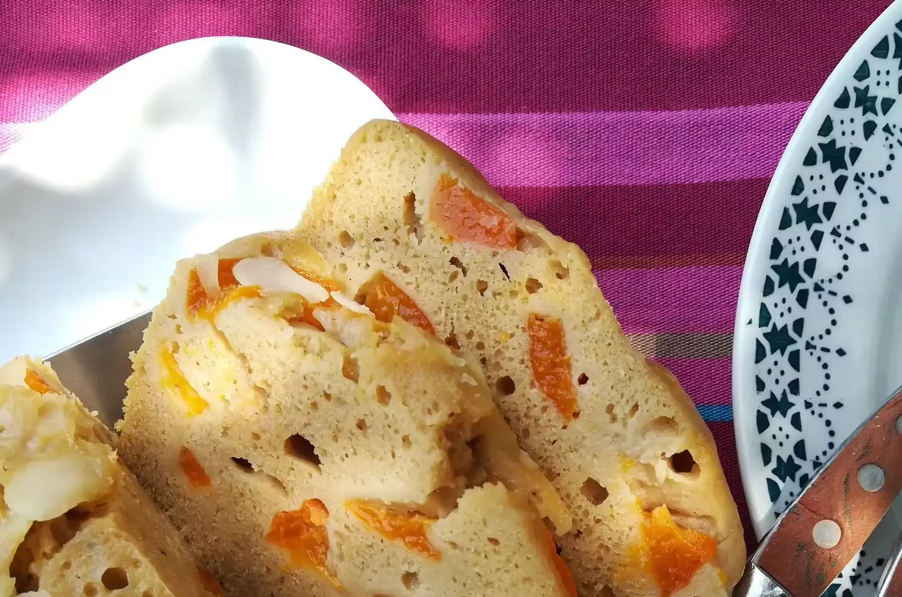 cake aux abricots et pistaches cuit à la vapeur douce 8 à 10 parts vg sg spl