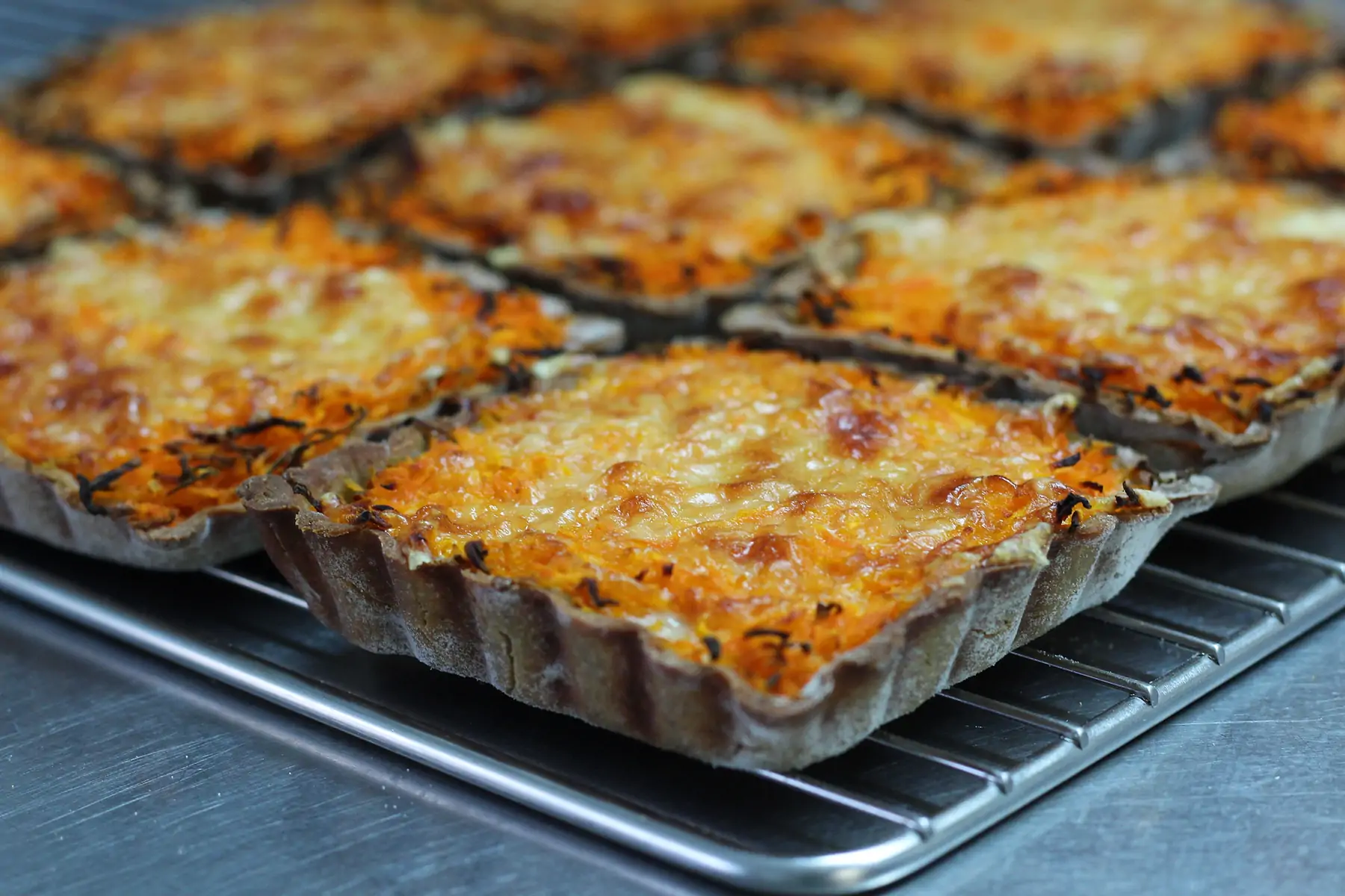 tartelette carotte et tomme de brebis vg sg