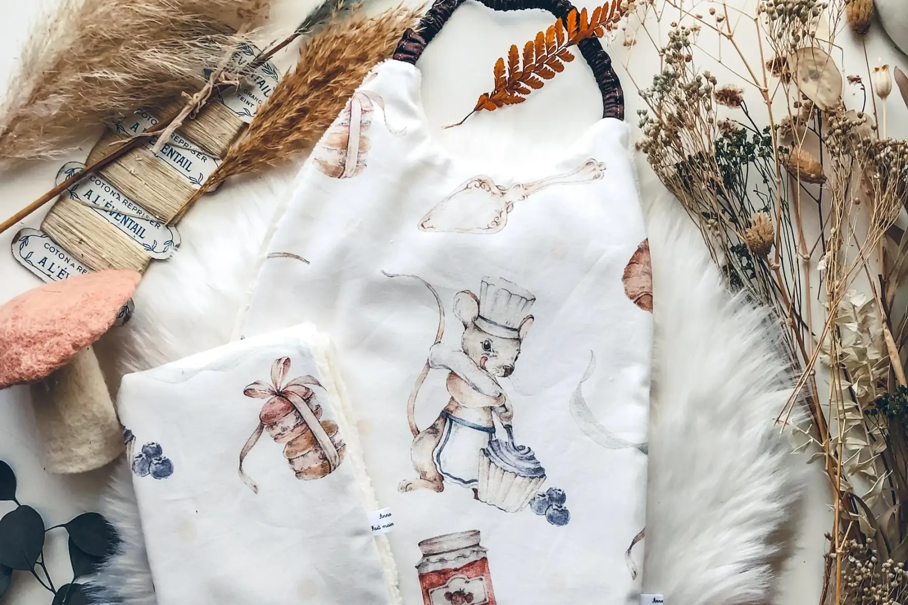 serviette de cantine - 18 mois/4 ans - ratatouille