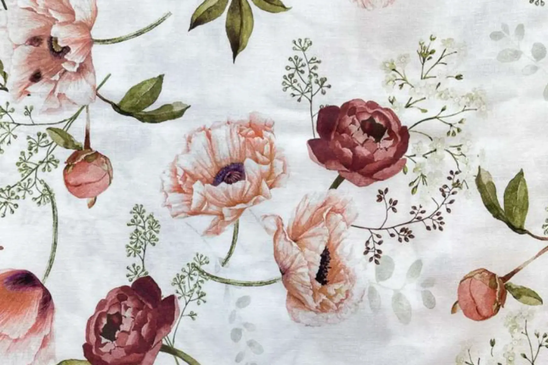 tissu à la découpe - les fleurs vintage