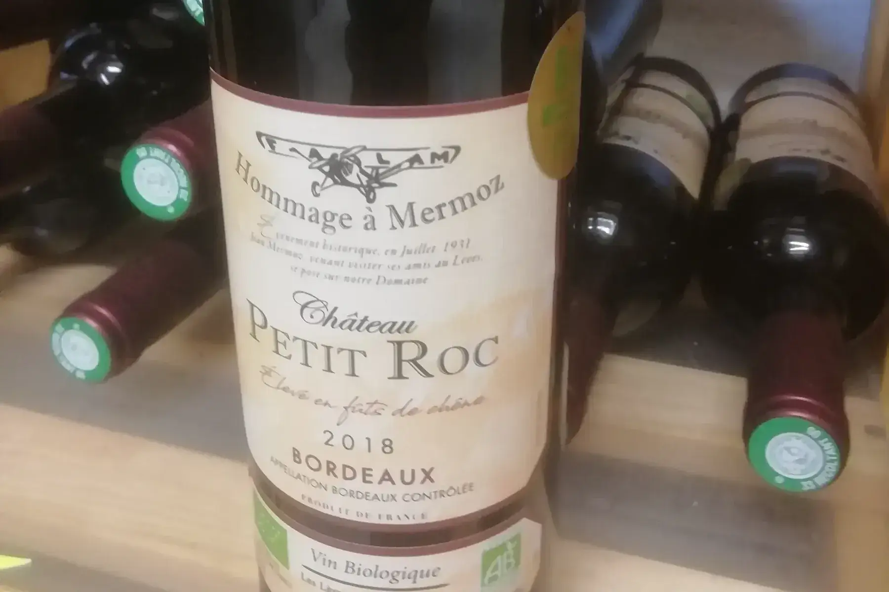 chateau petit roc mermoz bordeaux rouge 2018