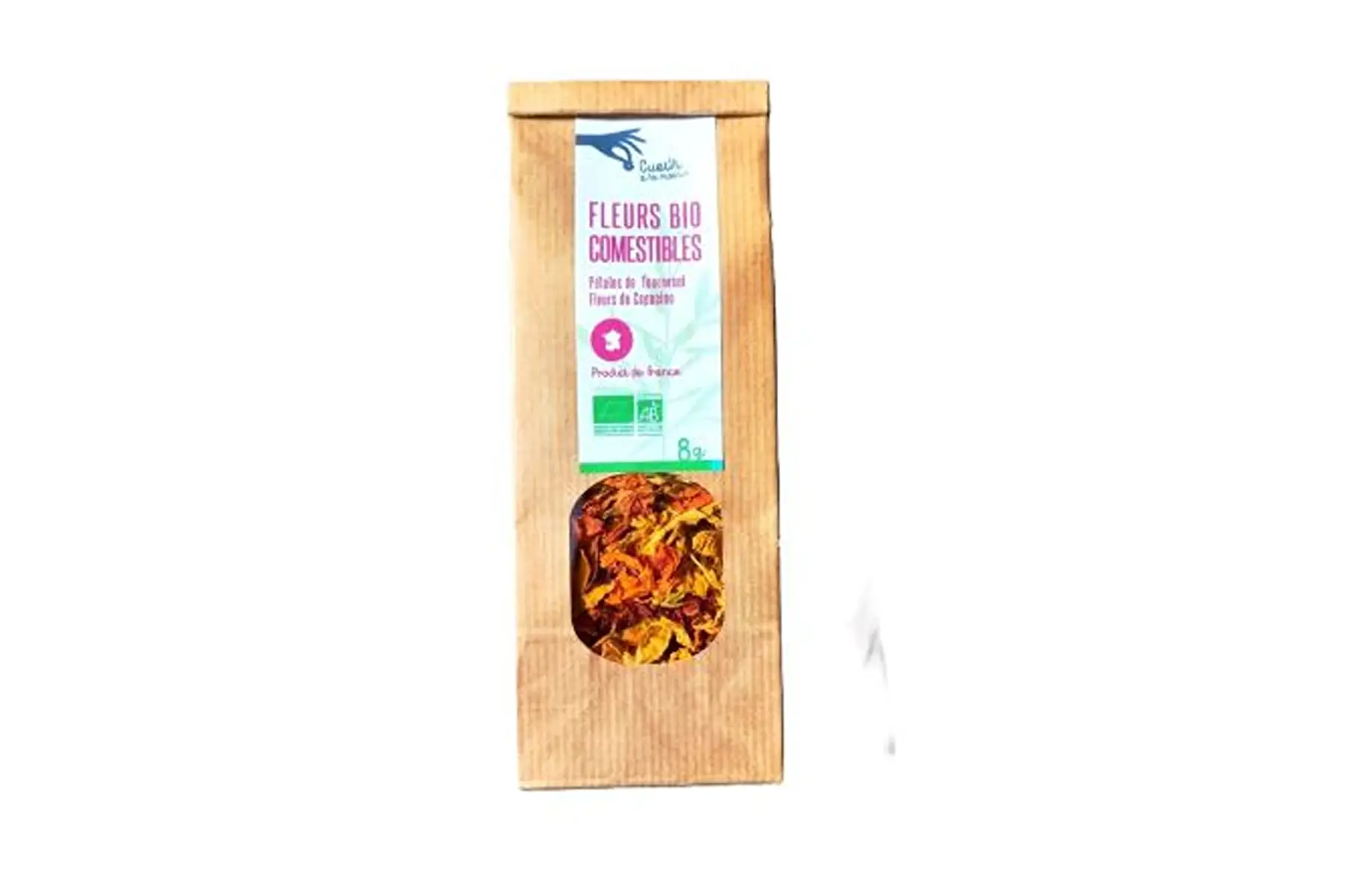 fleurs comestibles , capucine et pétales de tournesol