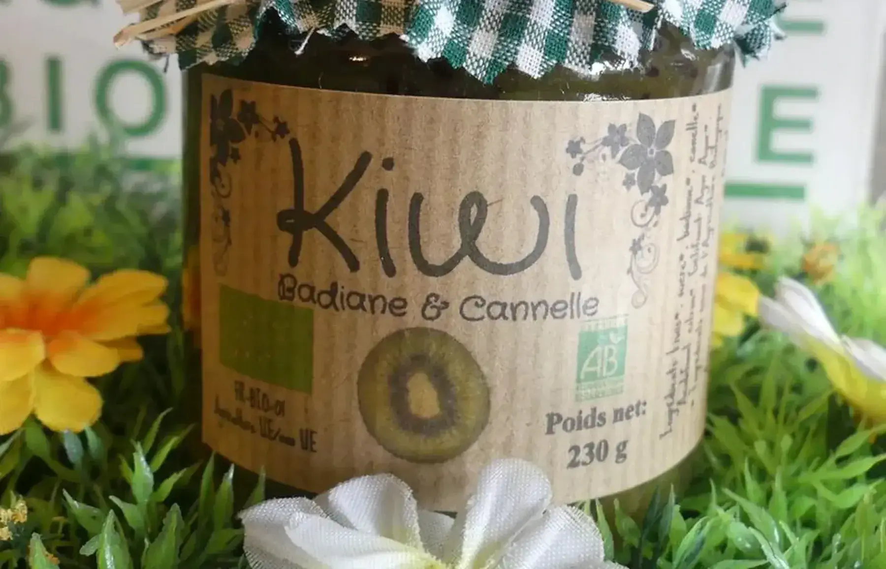 confiture kiwi, badiane et cannelle
