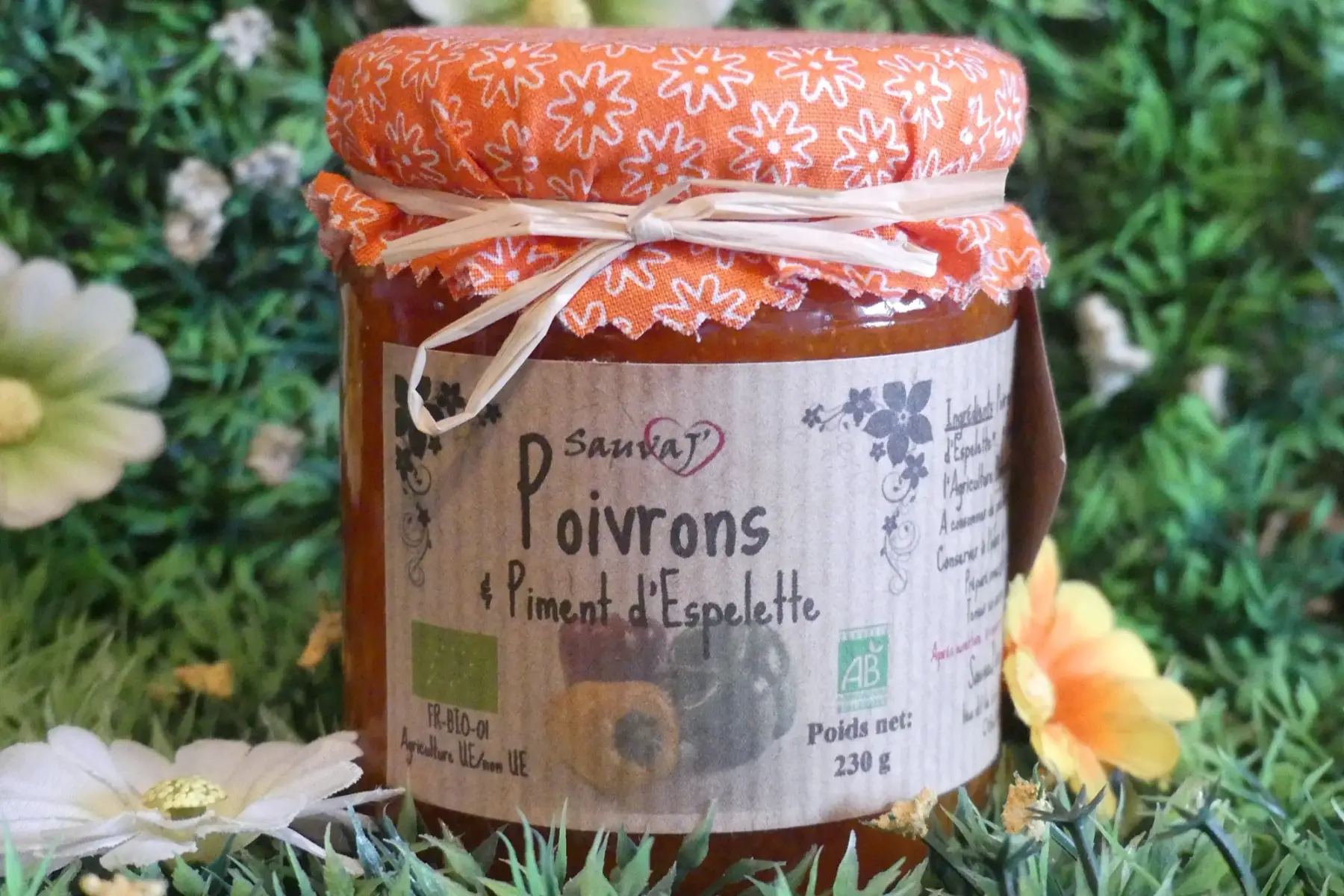 confiture poivrons et piment d'espelette