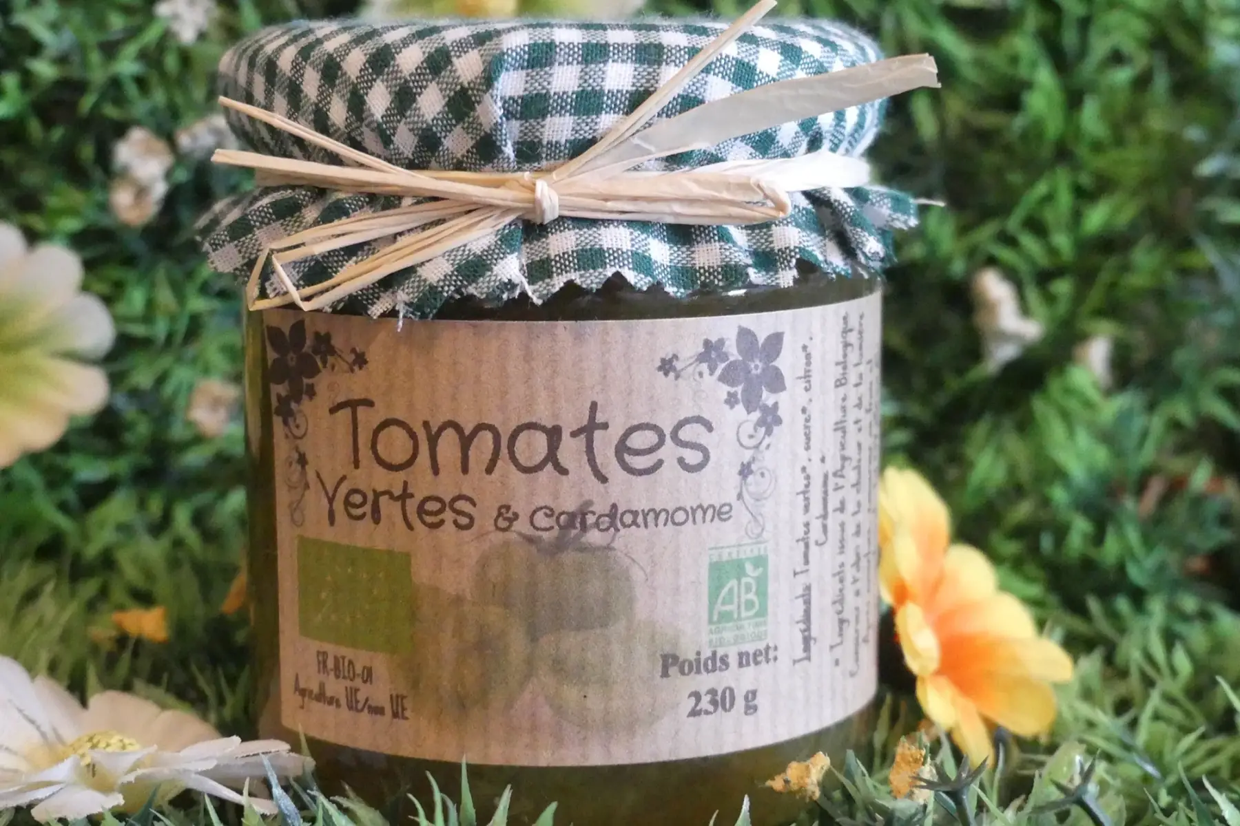 confiture tomates vertes et cardamome bio