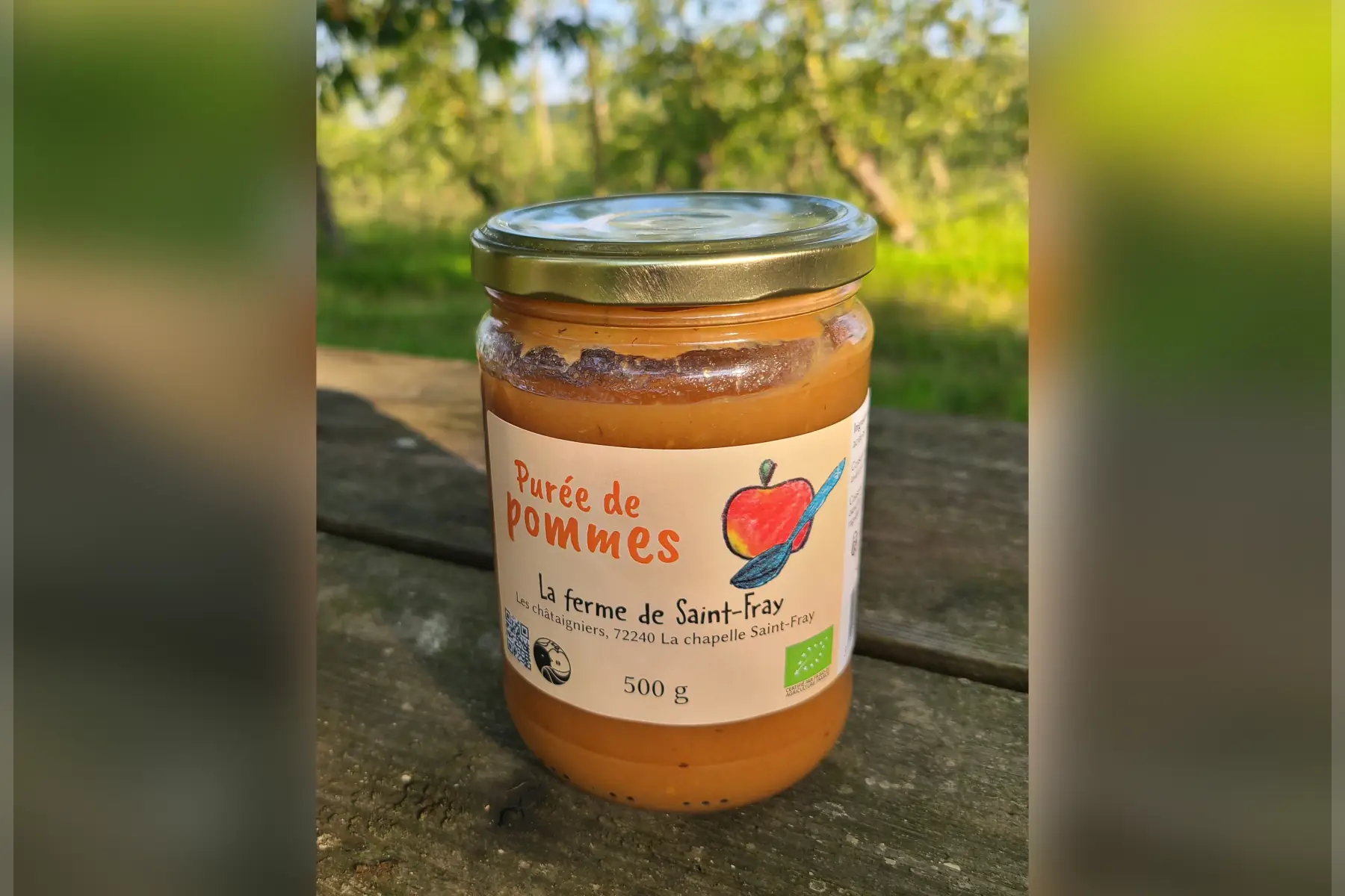 purée de pommes bio 500g