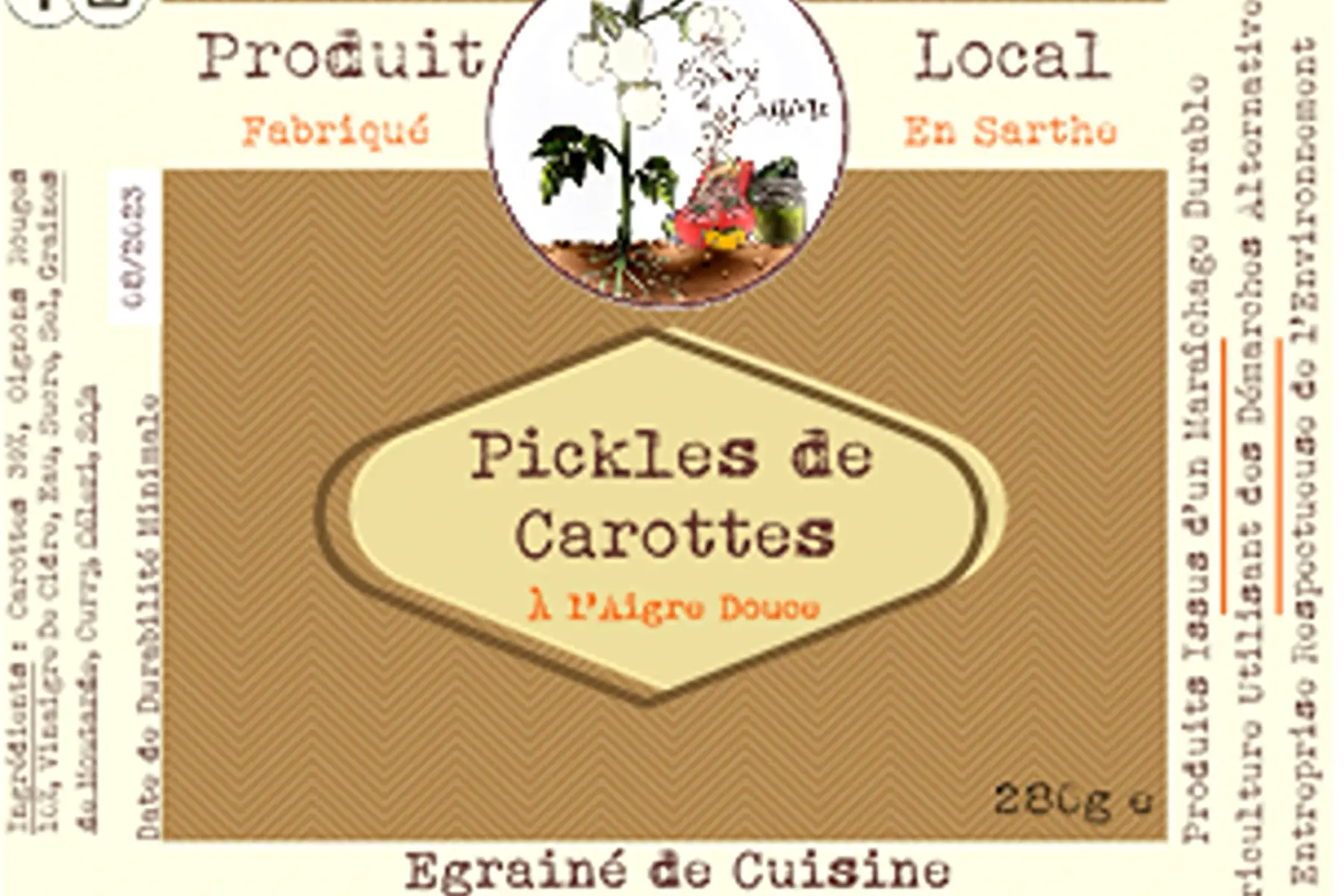 pickles de carottes à l'aigre douce