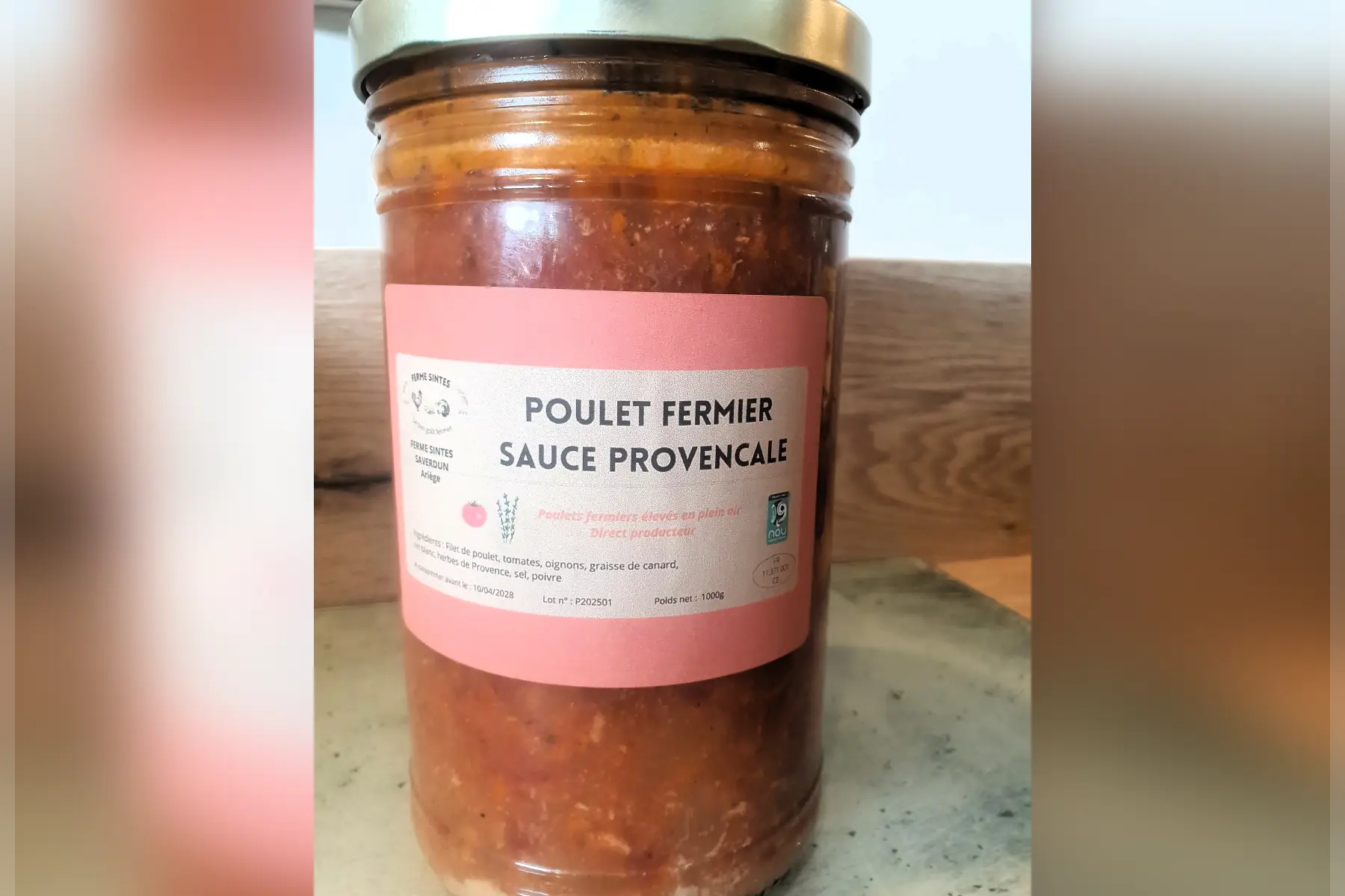 Poulet fermier sauce provençale
