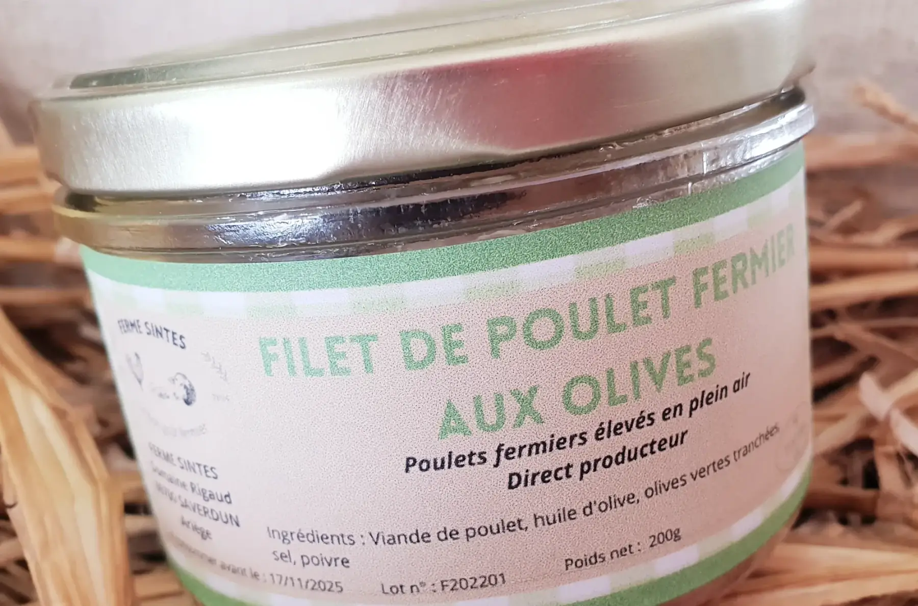 filet de poulet fermier aux olives