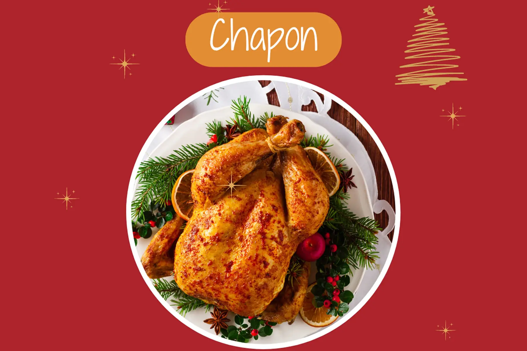 chapon fermier (commande max 17/12)