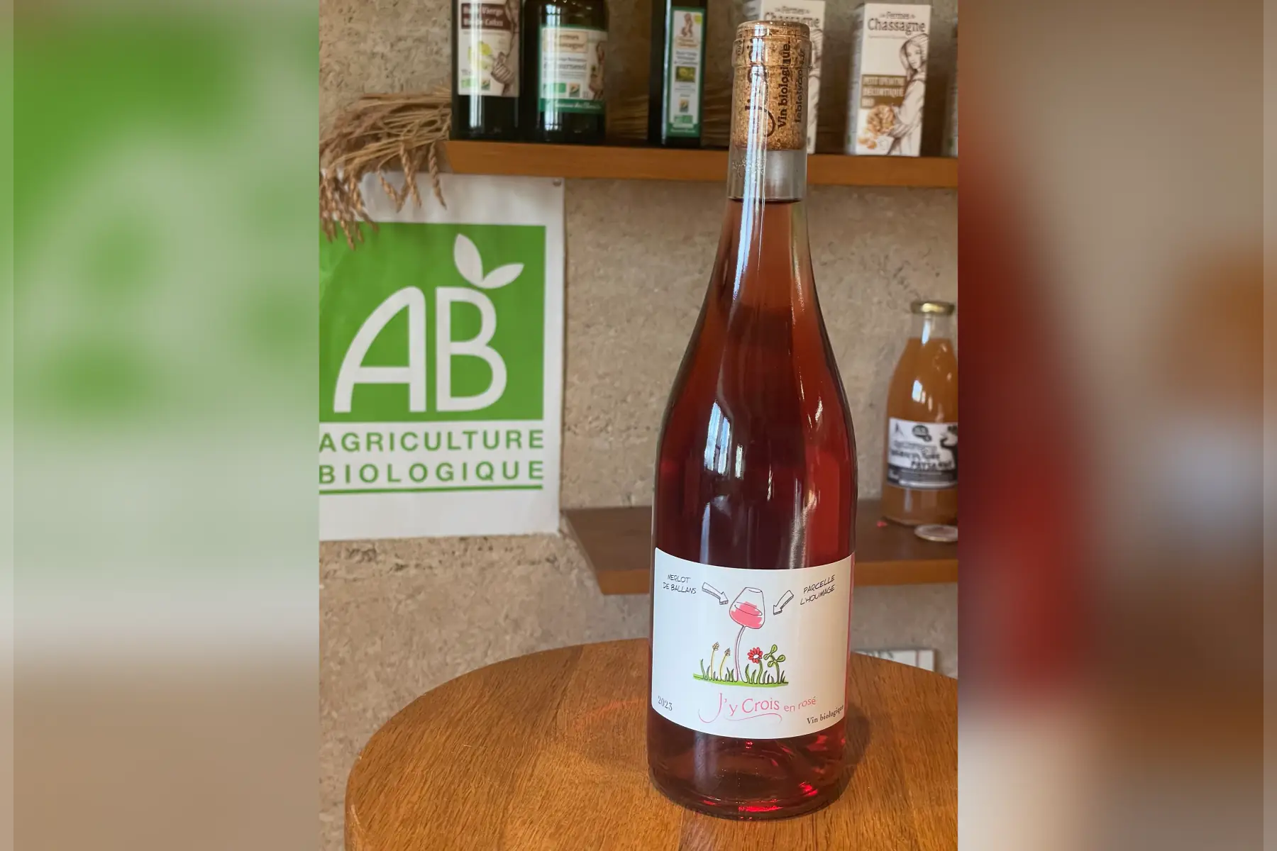 vin rose j y crois
