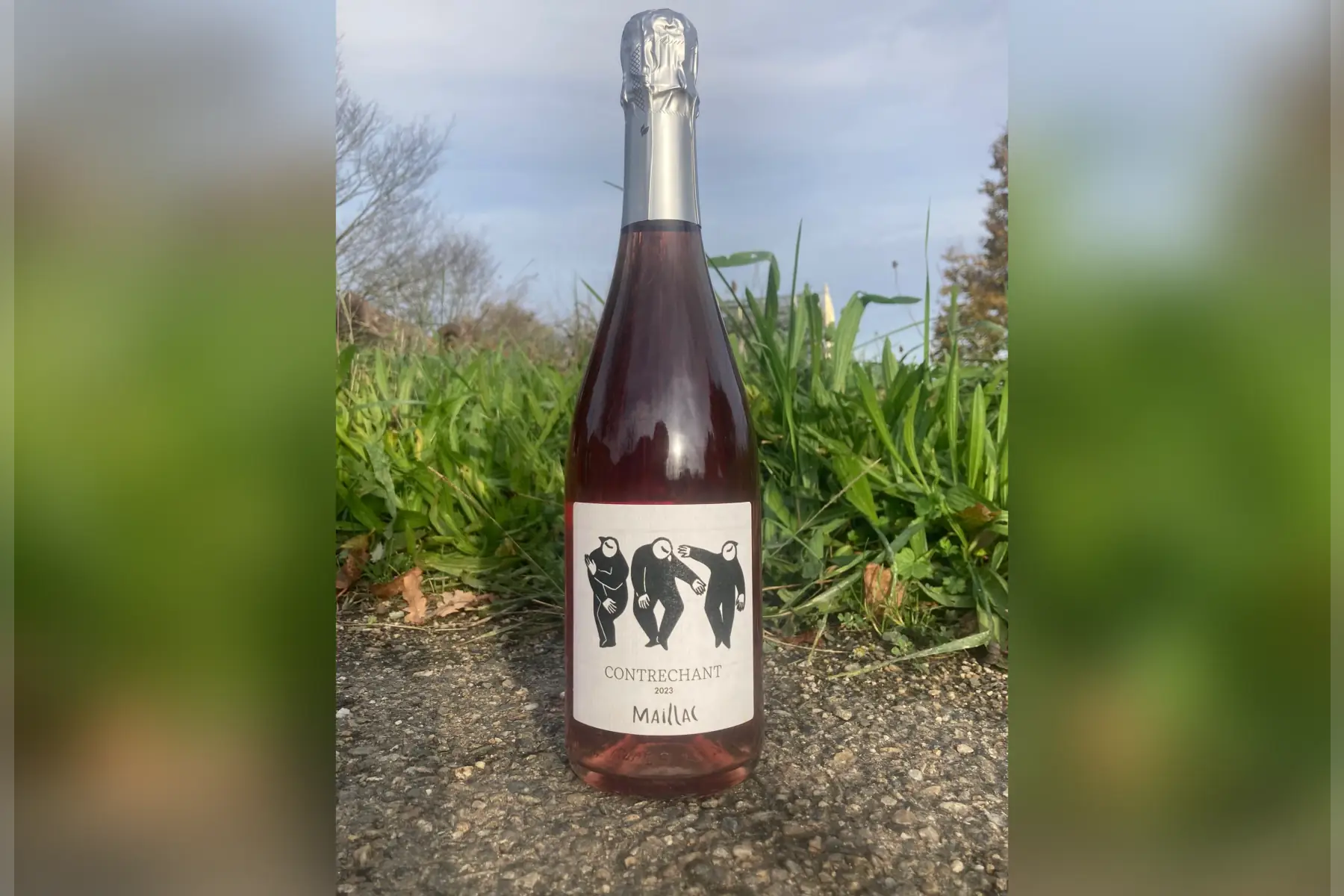 Vin pétillant rosé "Contrechant" 2023