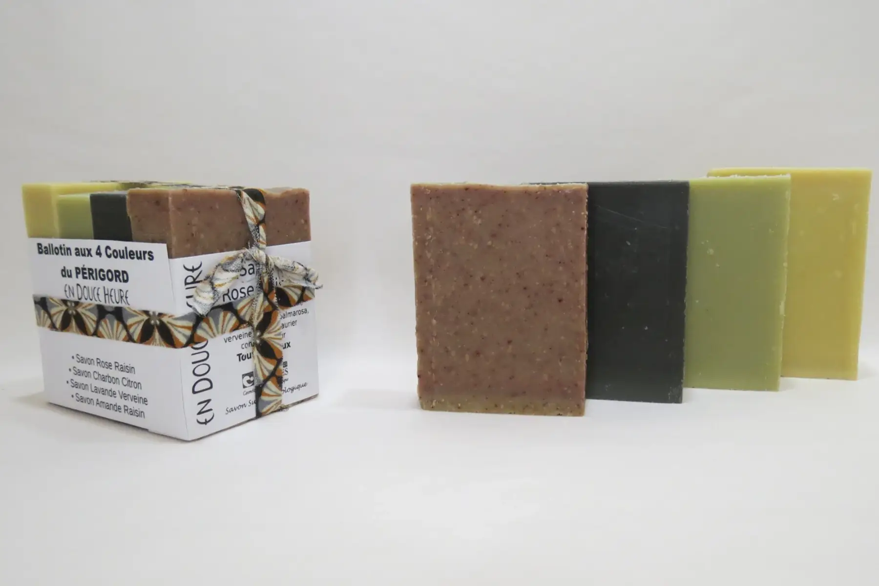 BALLOTIN 4 COULEURS du PÉRIGORD - 4 savons 50g