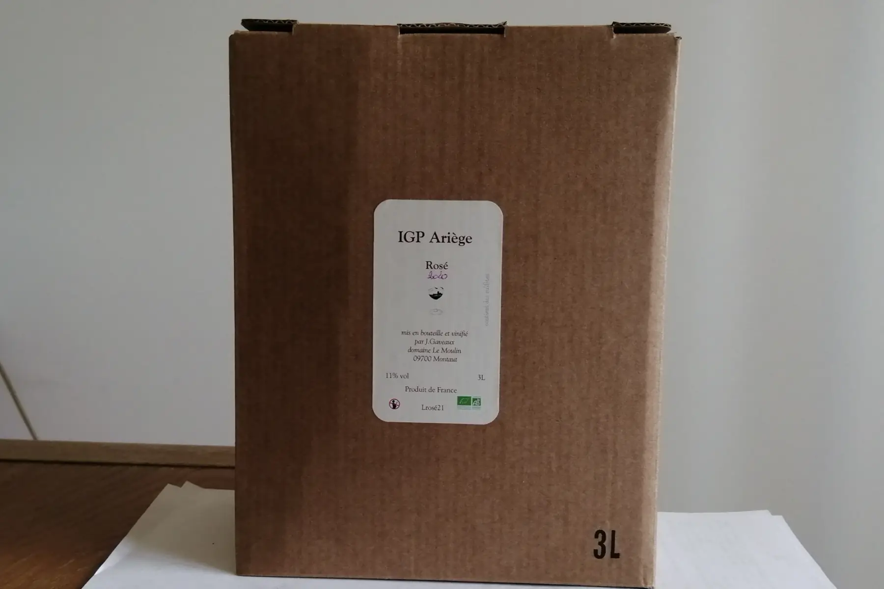 bag in box 3 litres rosé