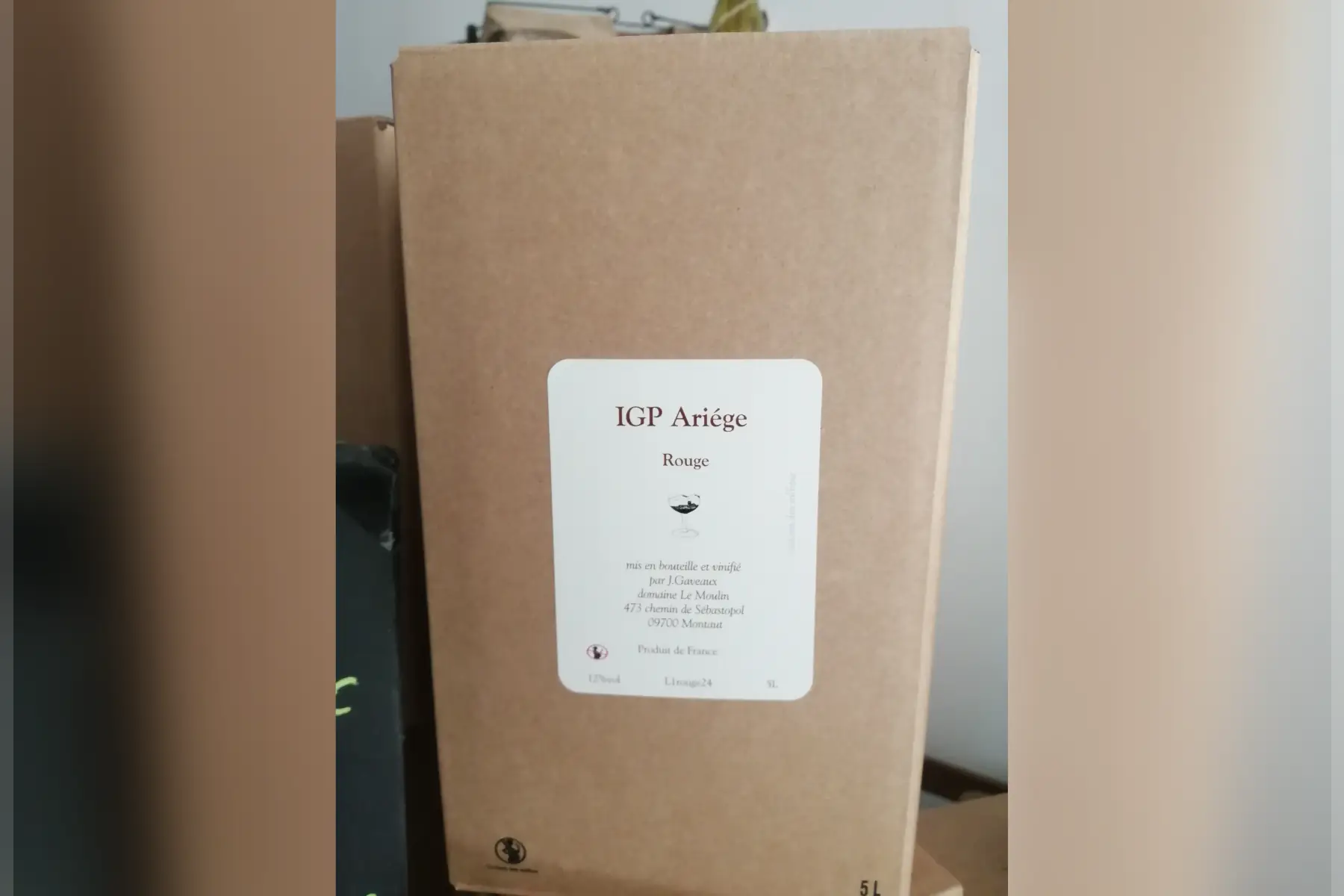 bag in box 5 litres rouge