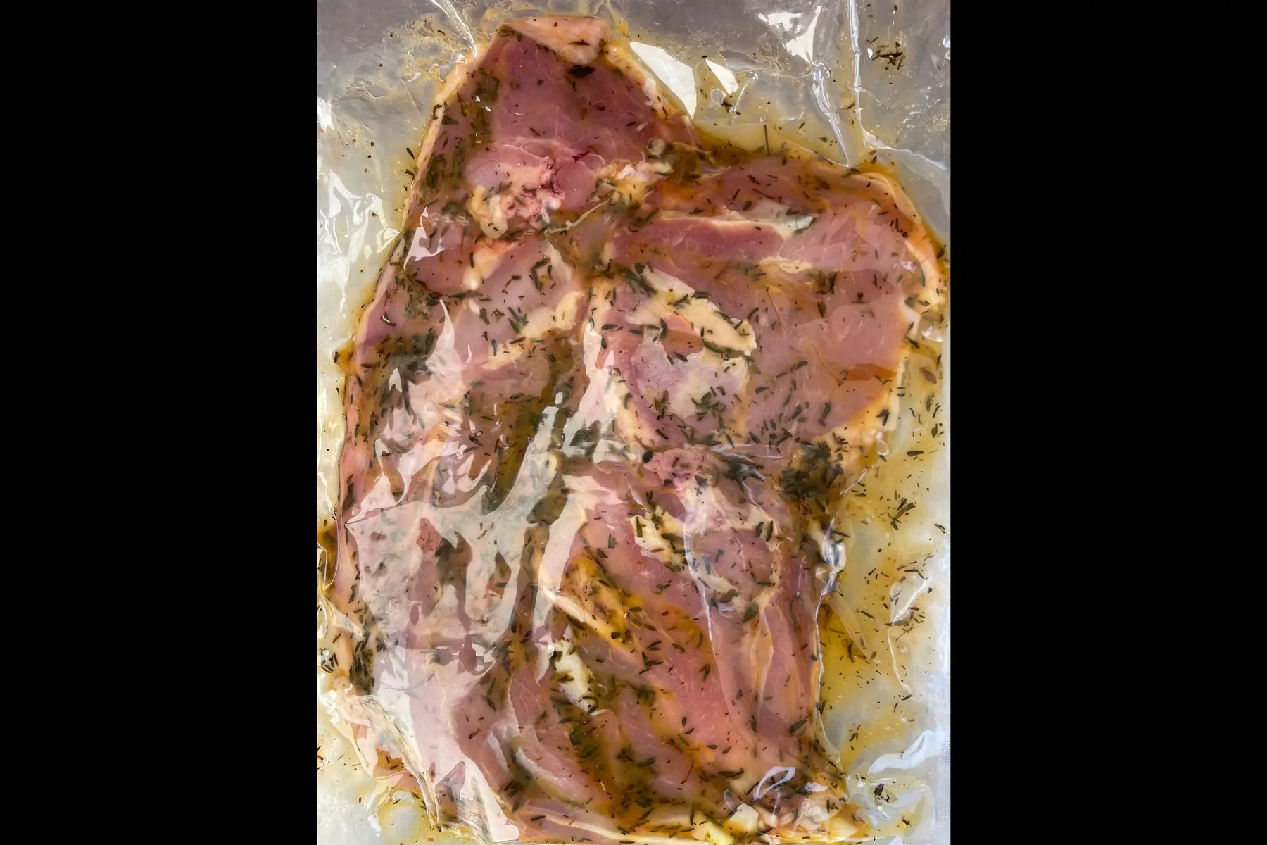 Cuisse de poulet désossée marinée thym citron